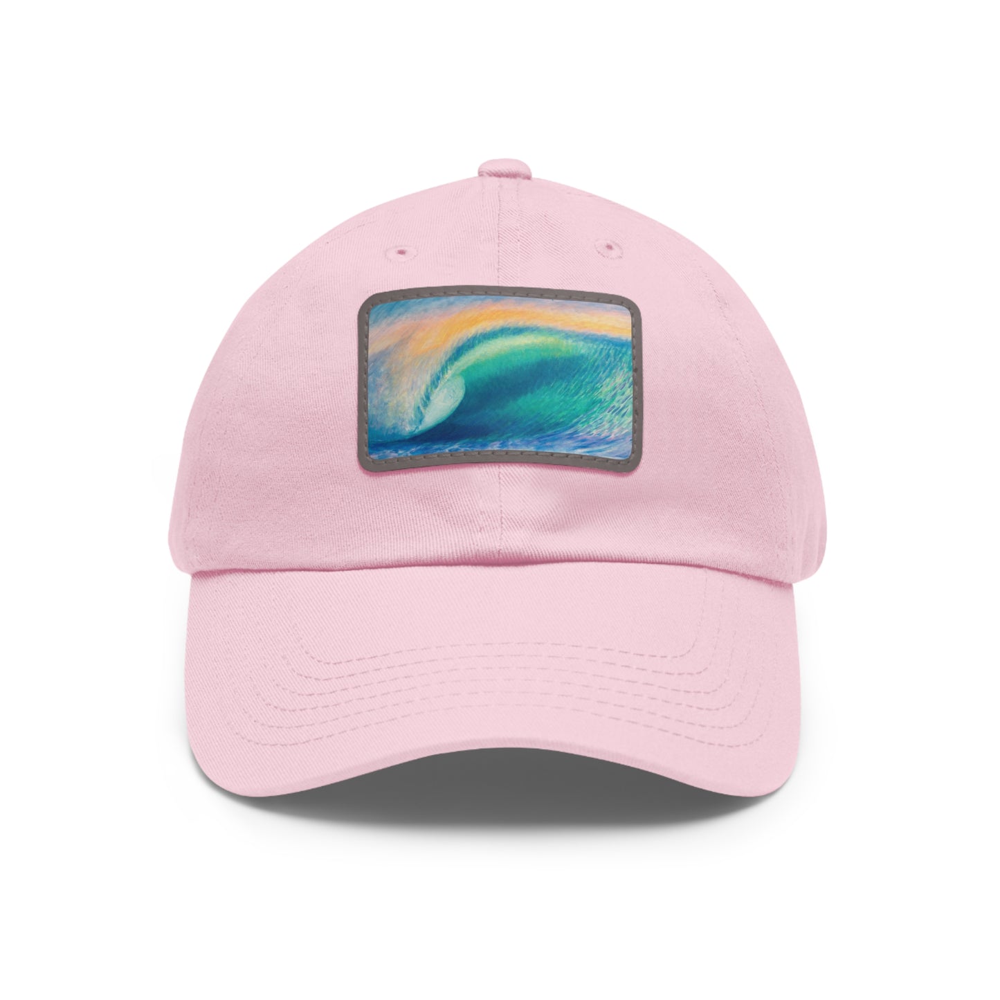 Dad Hat with Leather Patch (Rectangle)