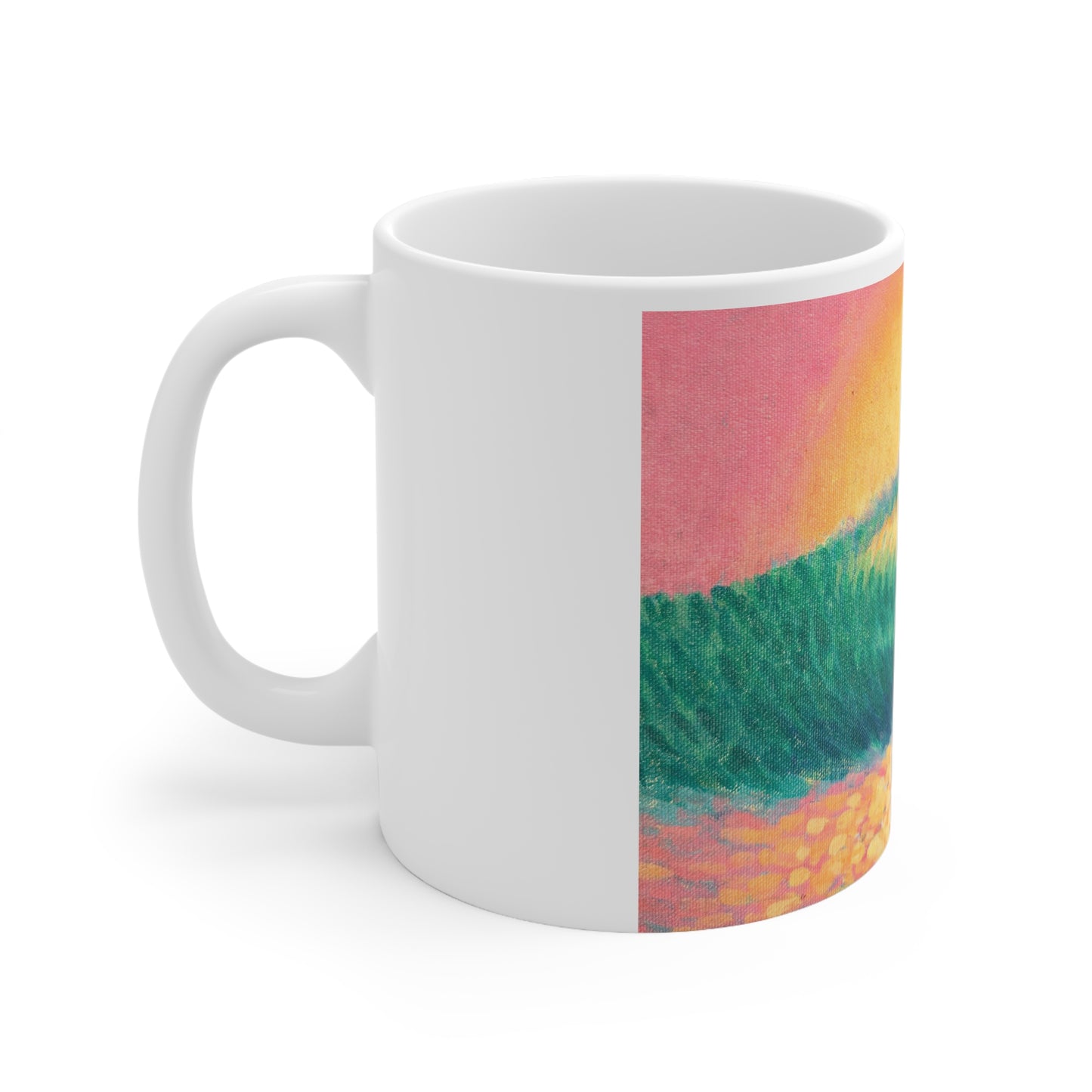 White Ceramic Mug, 11oz