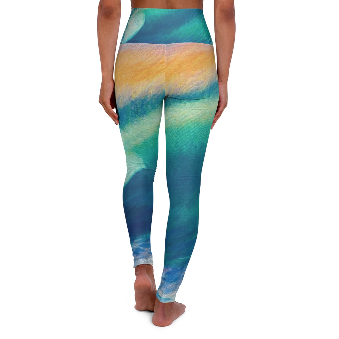 High Waisted Yoga Leggings (AOP)