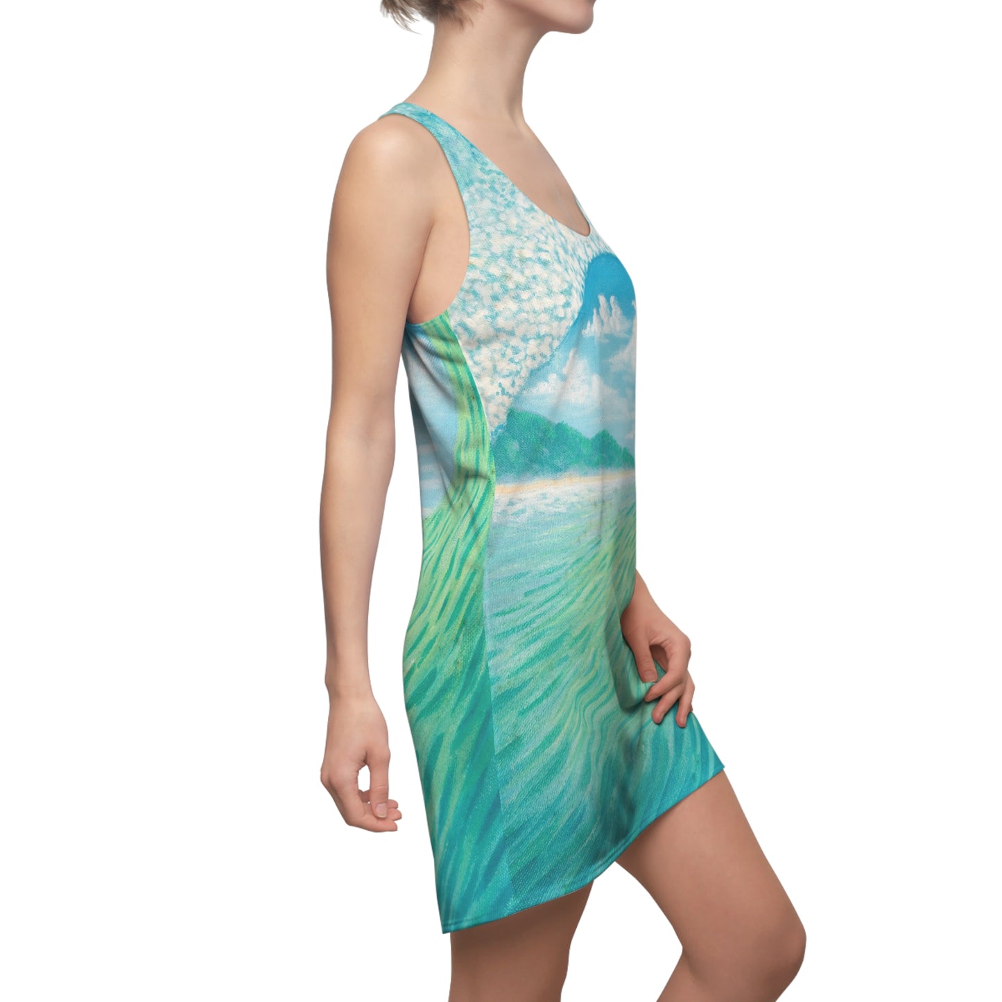Women's Cut & Sew Racerback Dress (AOP)