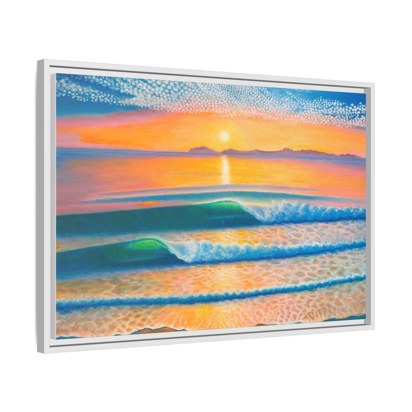 Matte Canvas, Thalia Street, Framed (Multi-color)