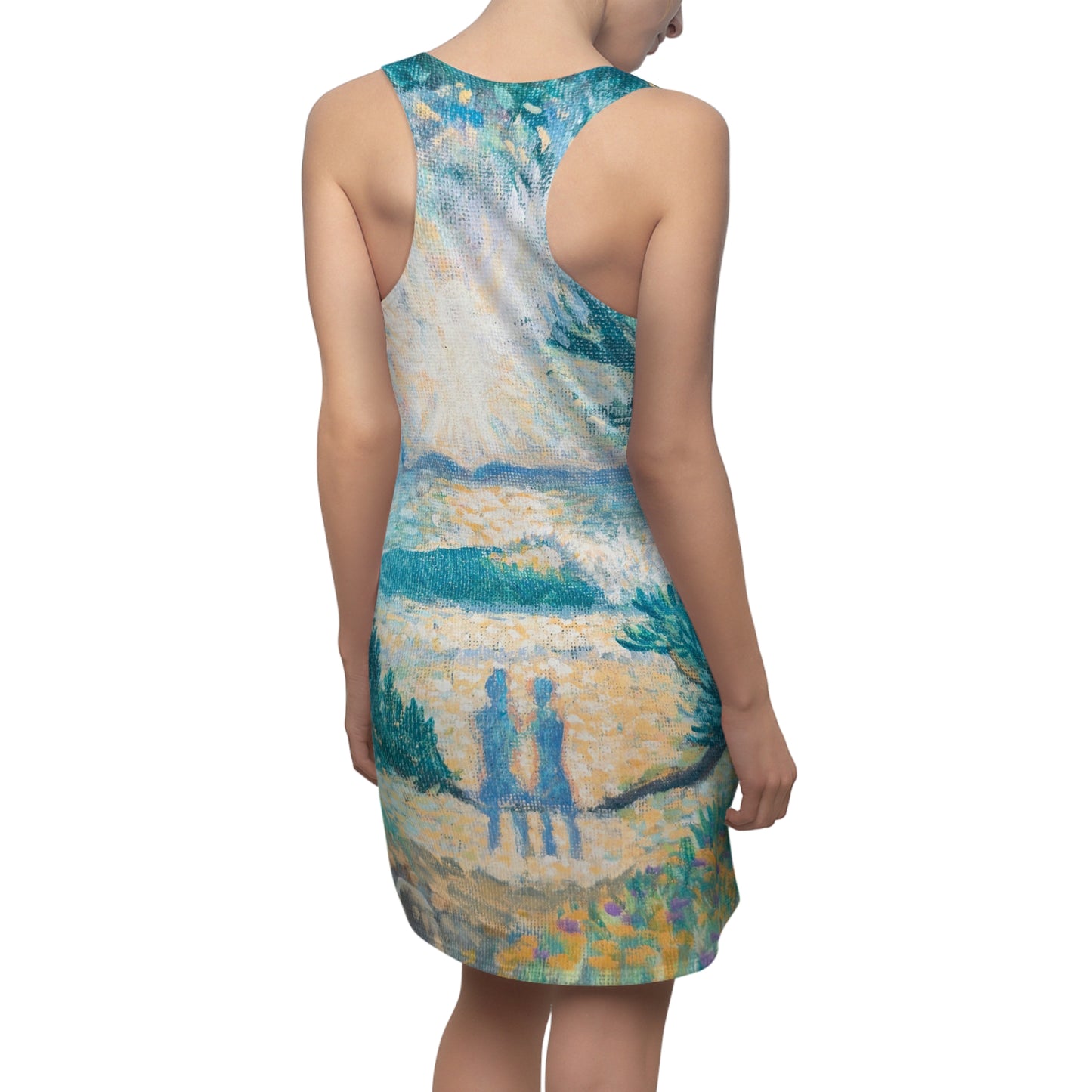 Women's Cut & Sew Racerback Dress (AOP)