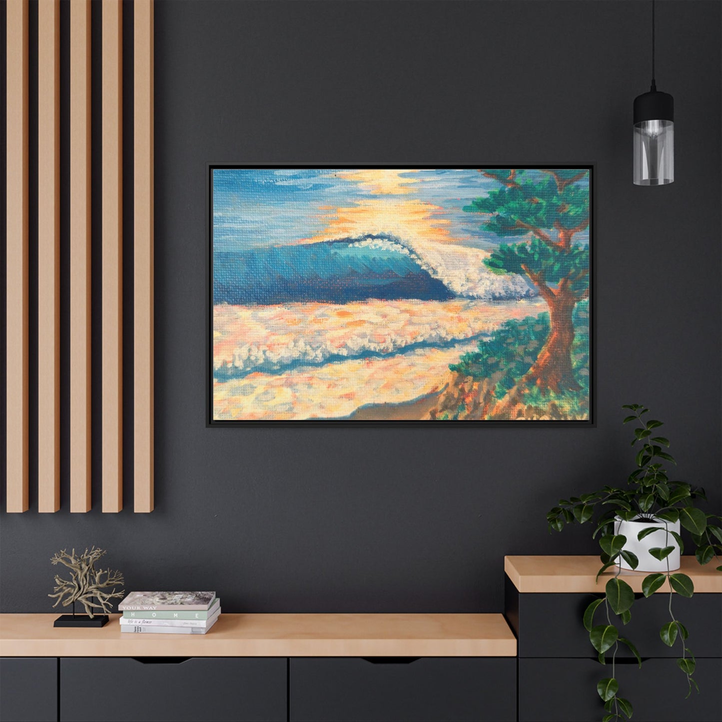 Matte Canvas, Framed (Multi-color)