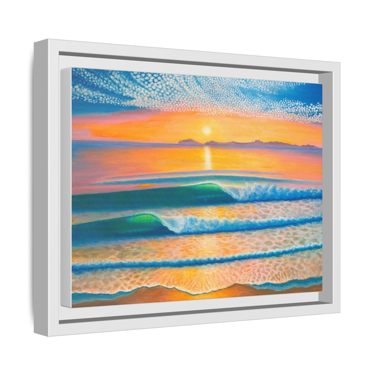 Matte Canvas, Thalia Street, Framed (Multi-color)