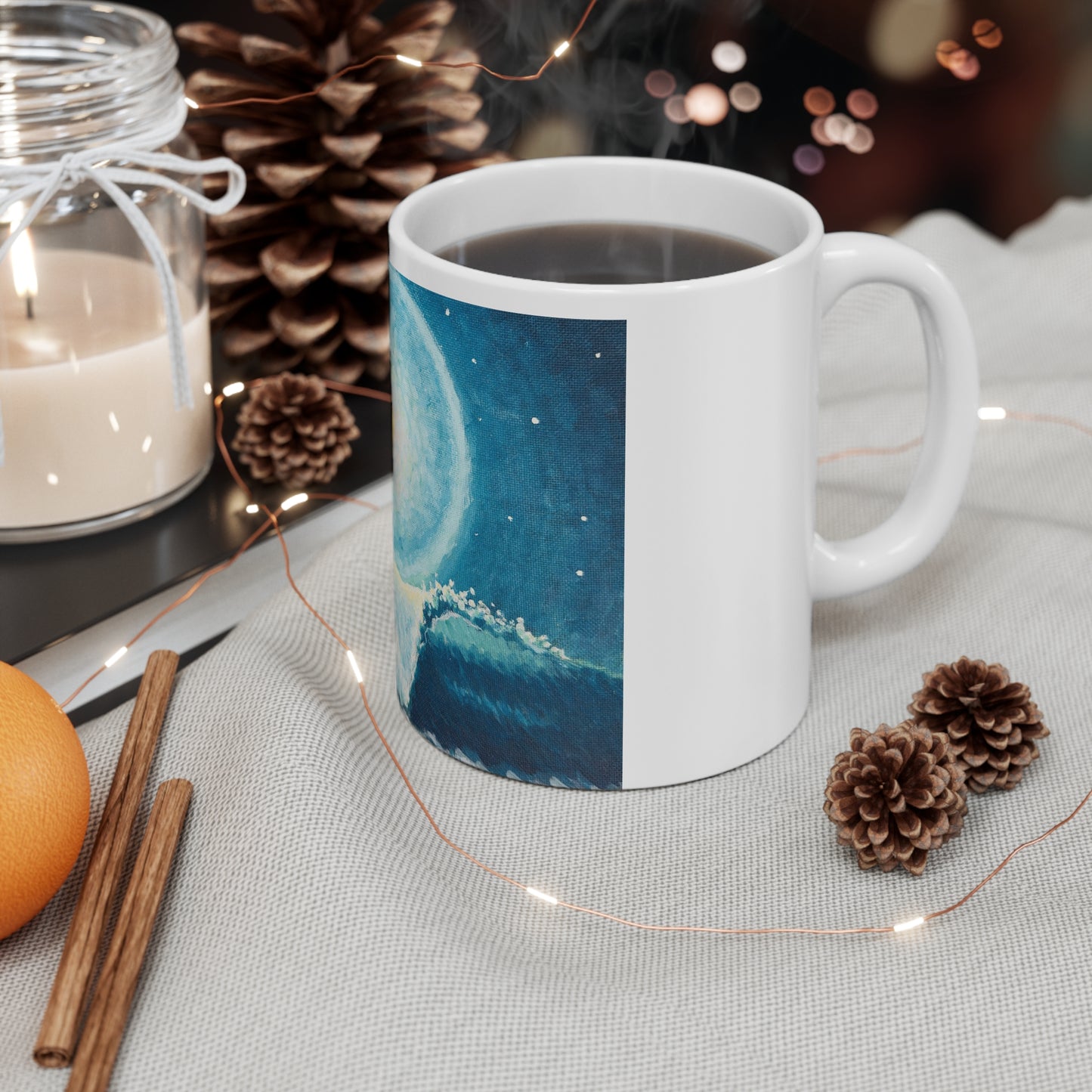 White Ceramic Mug, 11oz