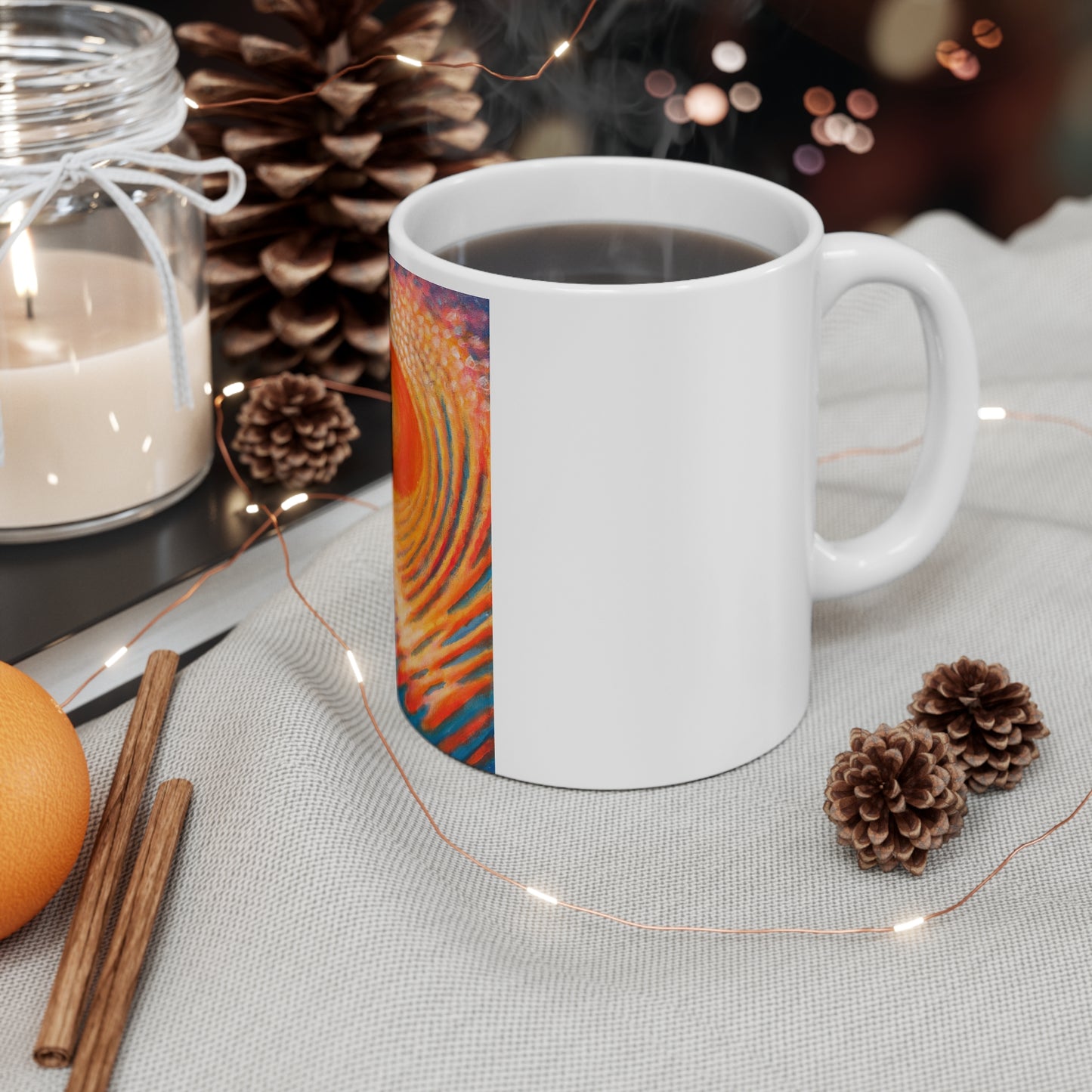 White Ceramic Mug, 11oz