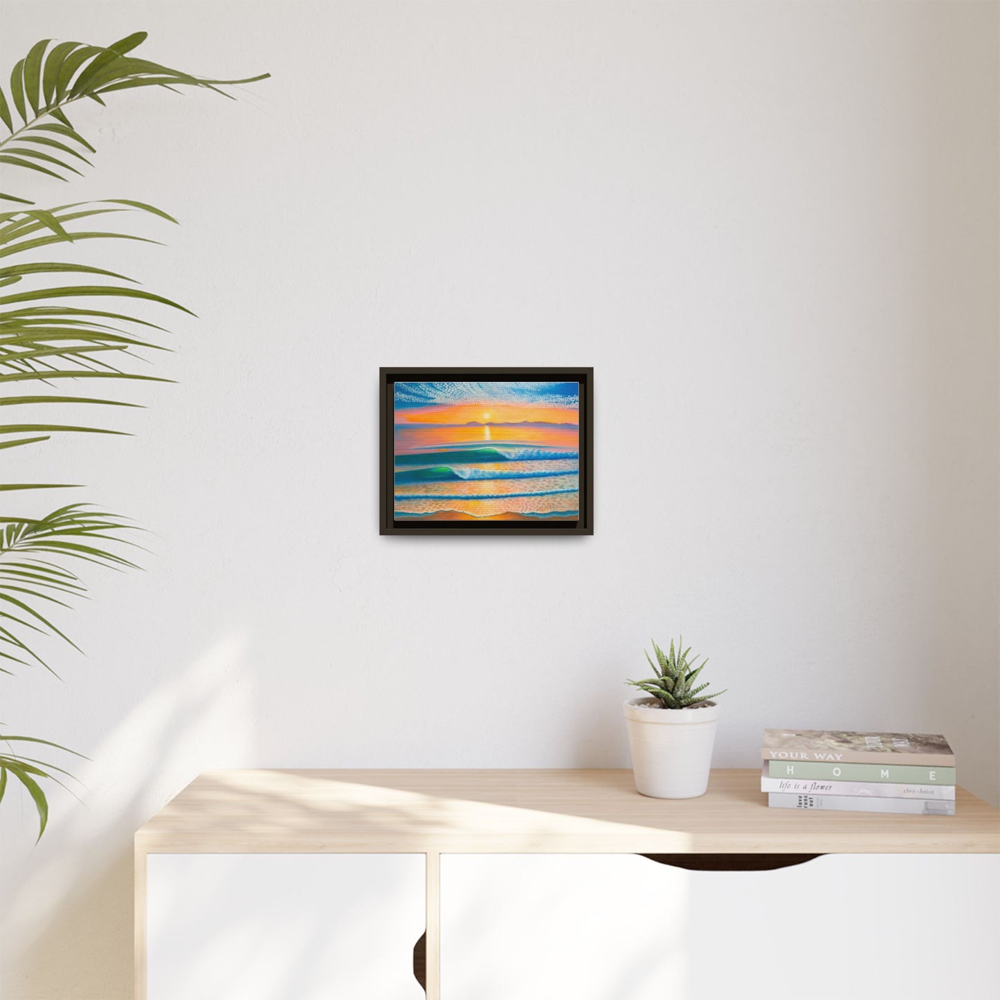 Matte Canvas, Thalia Street, Framed (Multi-color)