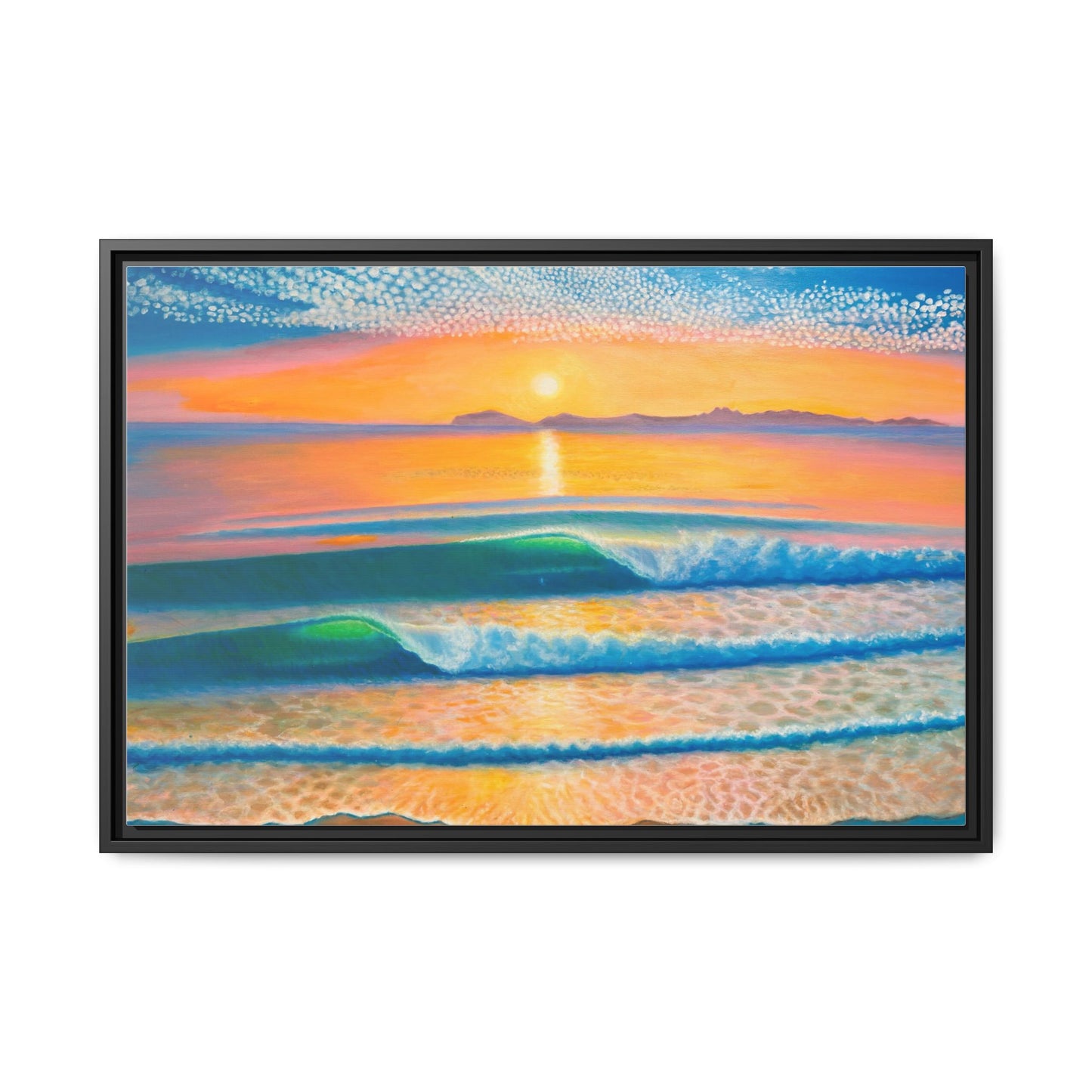 Matte Canvas, Thalia Street, Framed (Multi-color)