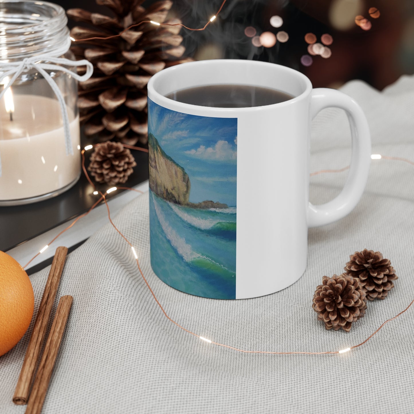 White Ceramic Mug, 11oz