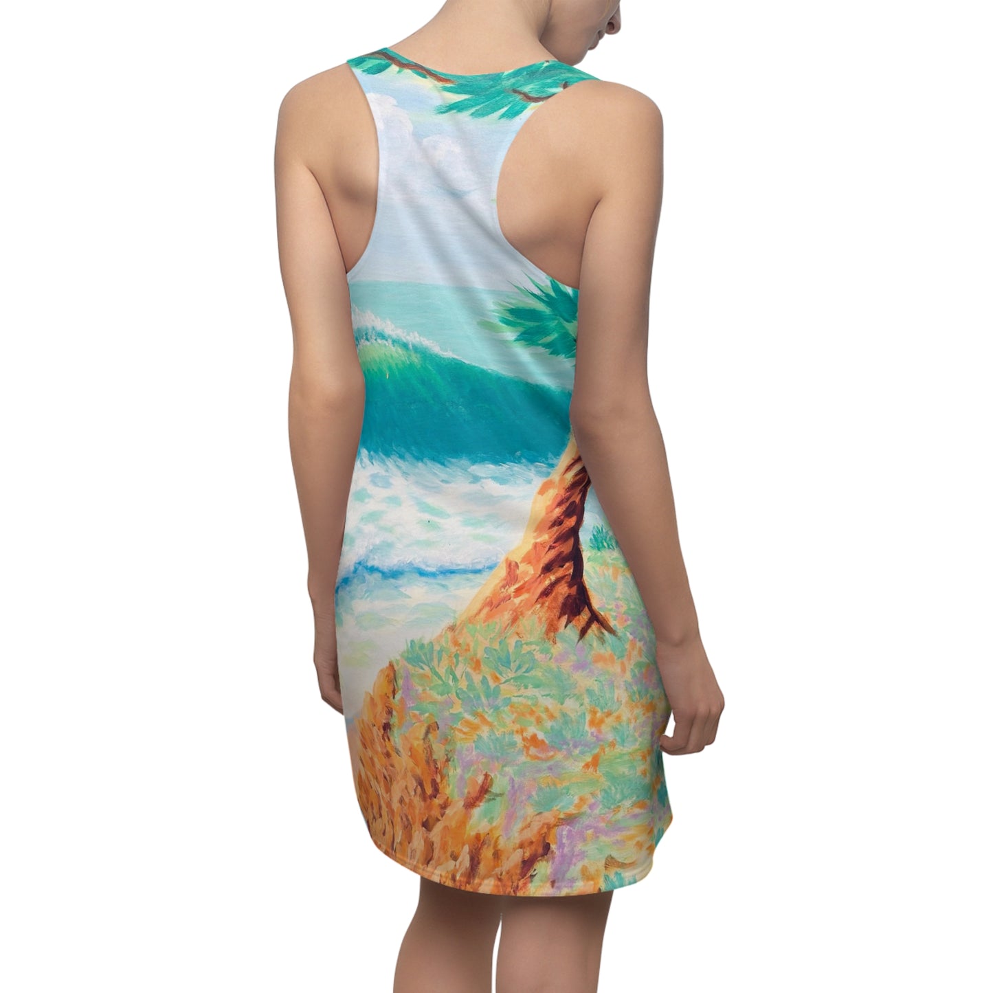 Women's Cut & Sew Racerback Dress (AOP)
