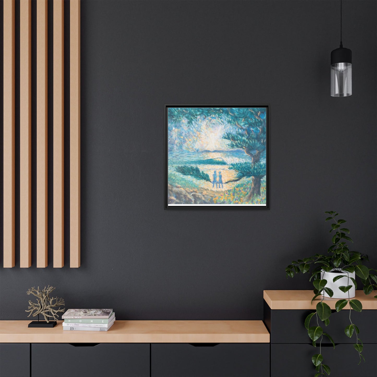 Matte Canvas, Framed (Multi-color)