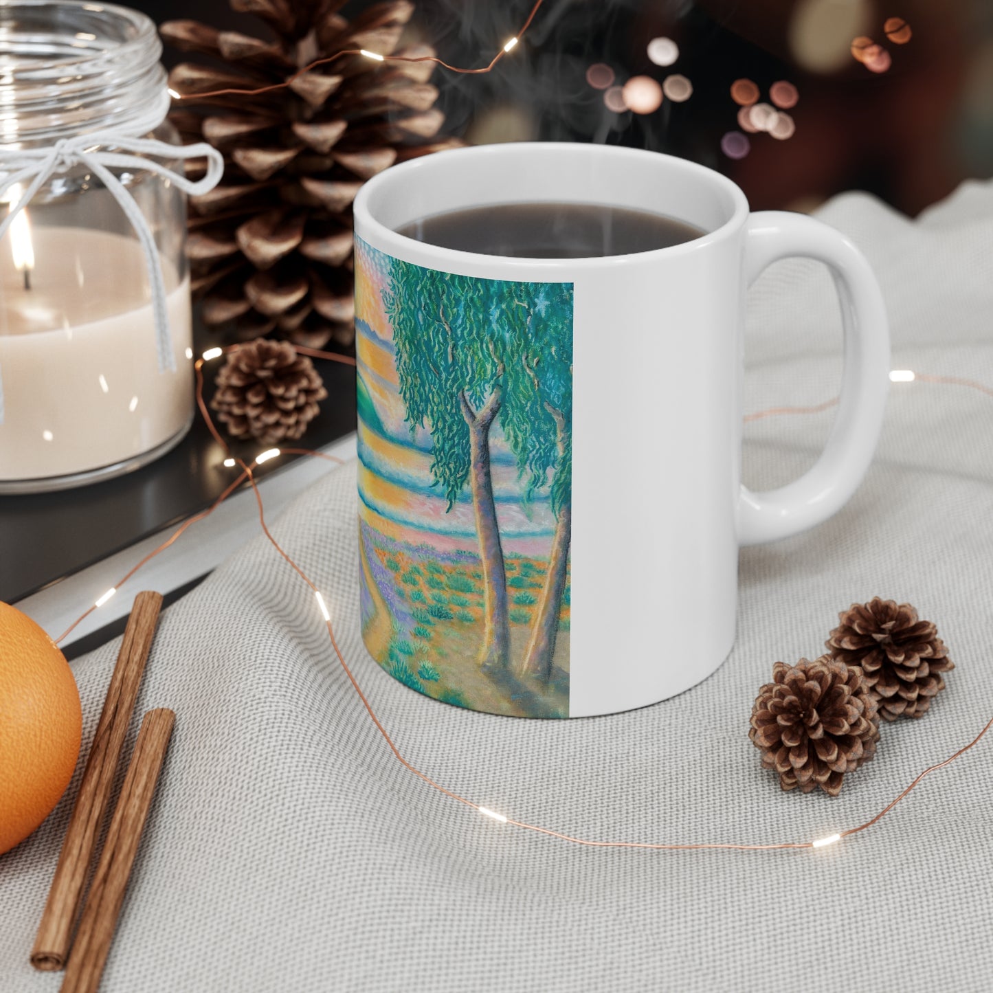 White Ceramic Mug, 11oz