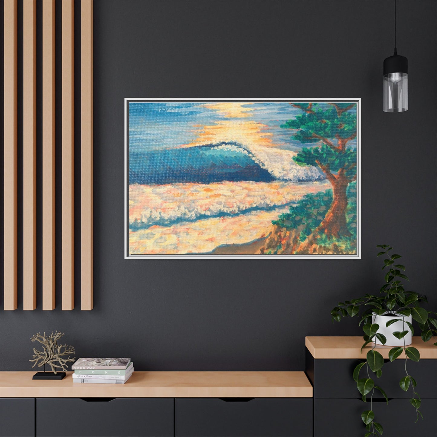 Matte Canvas, Framed (Multi-color)