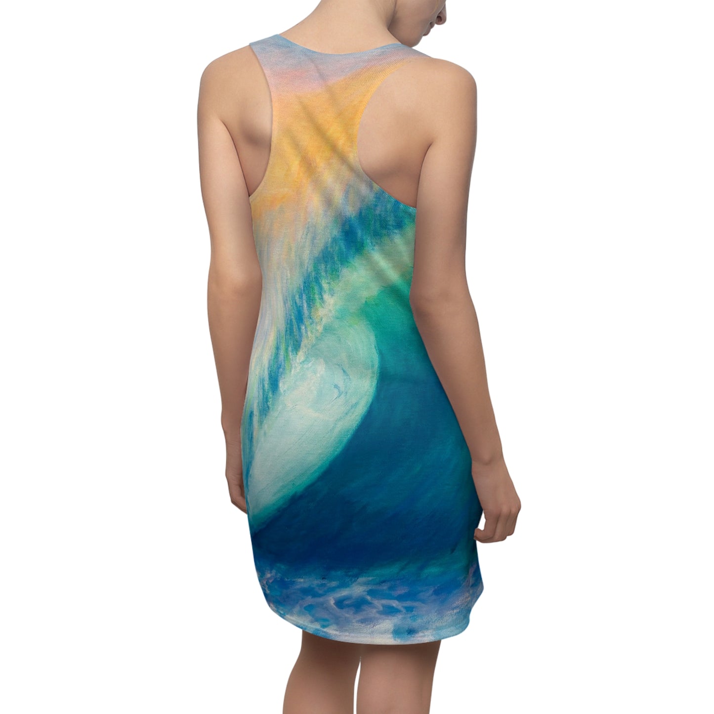 Women's Cut & Sew Racerback Dress (AOP)
