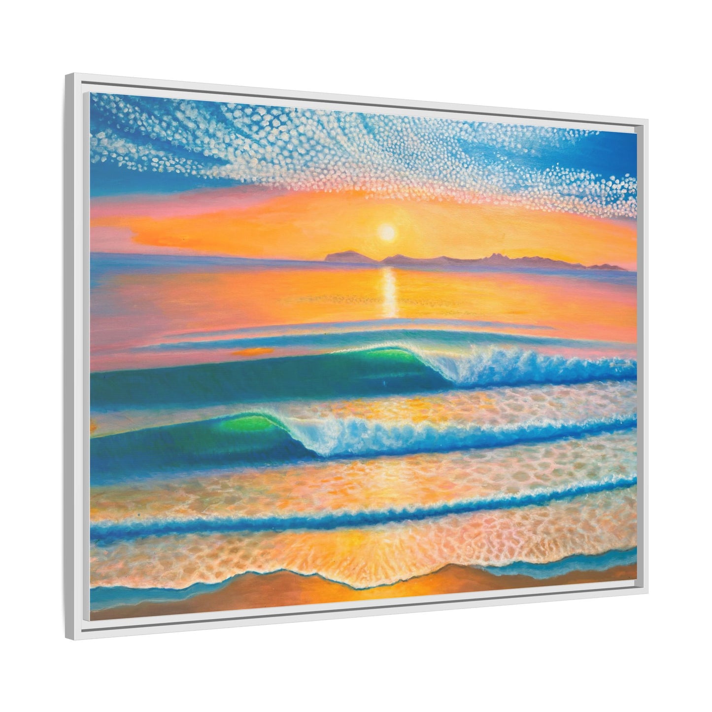 Matte Canvas, Thalia Street, Framed (Multi-color)