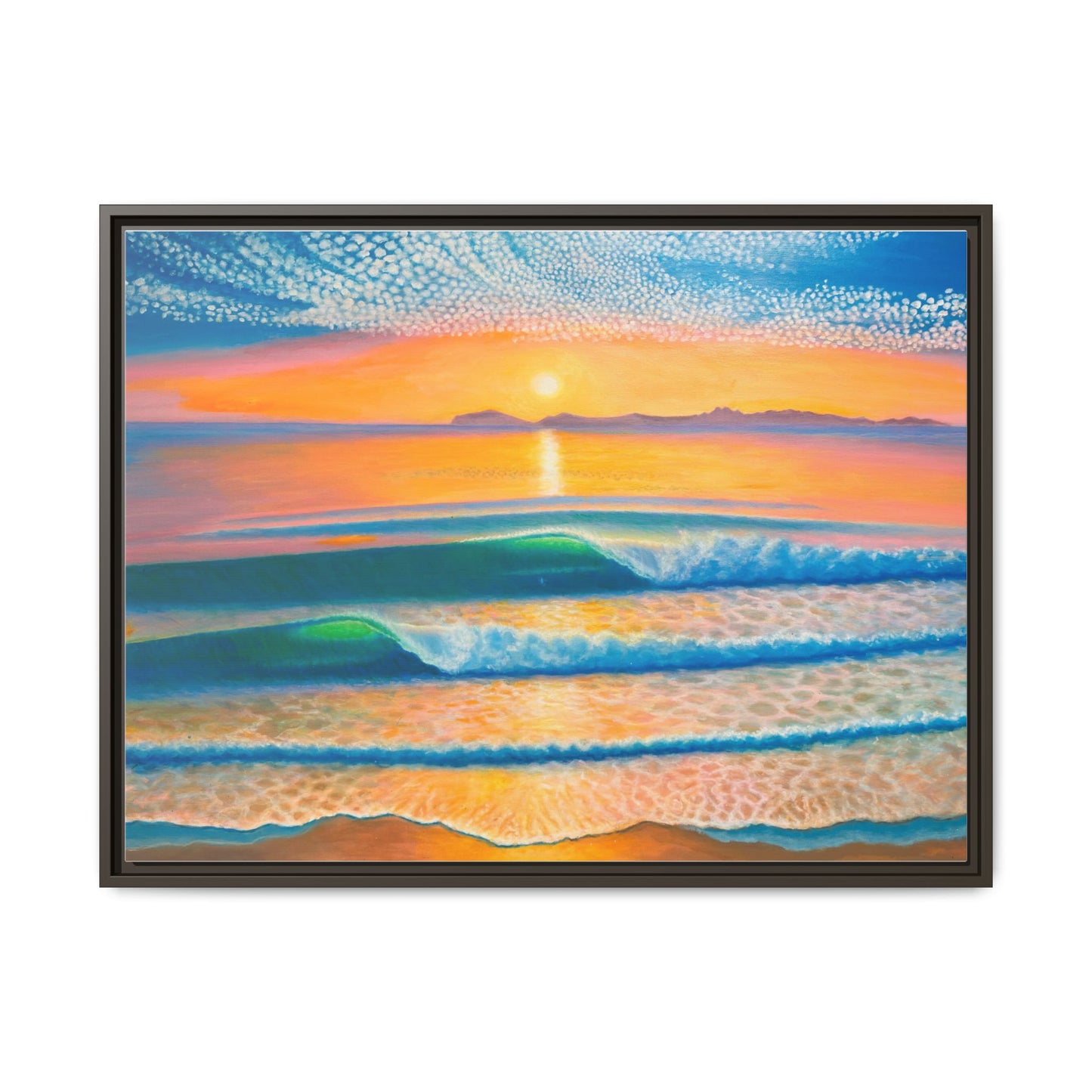 Matte Canvas, Thalia Street, Framed (Multi-color)