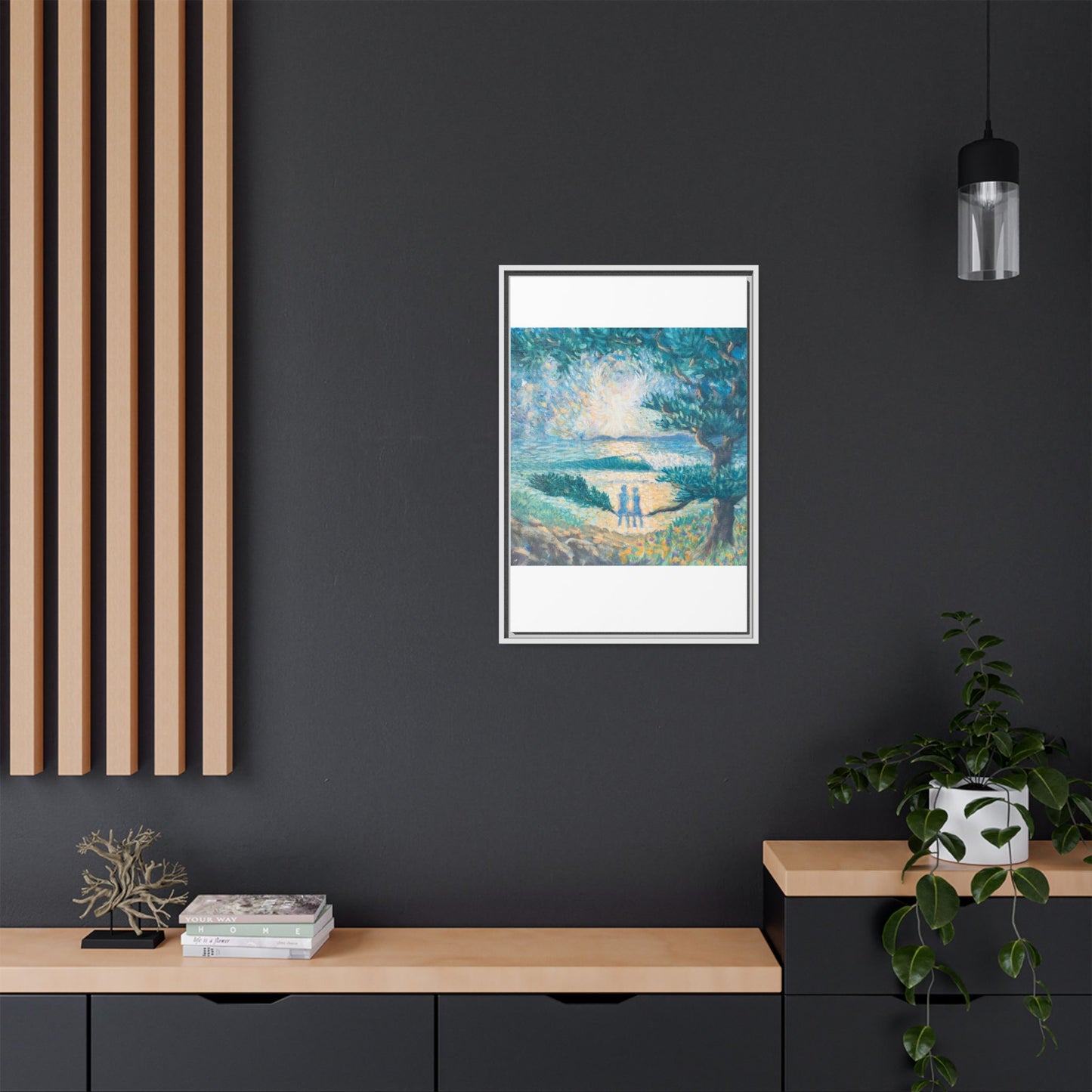 Matte Canvas, Framed (Multi-color)