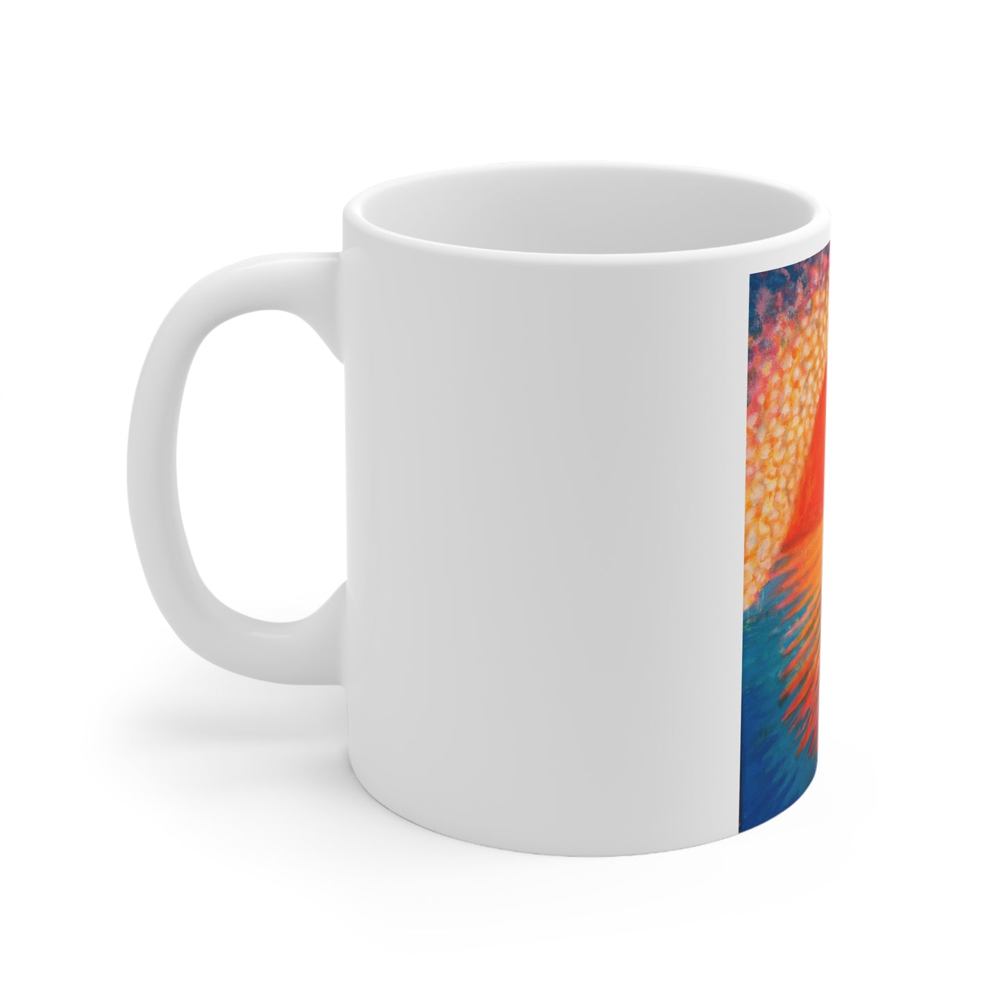 White Ceramic Mug, 11oz