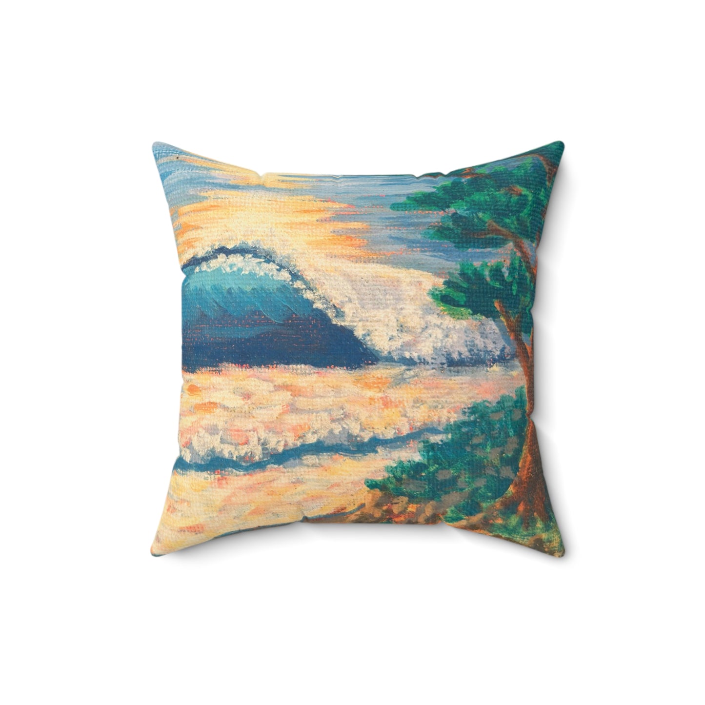 Spun Polyester Square Pillow