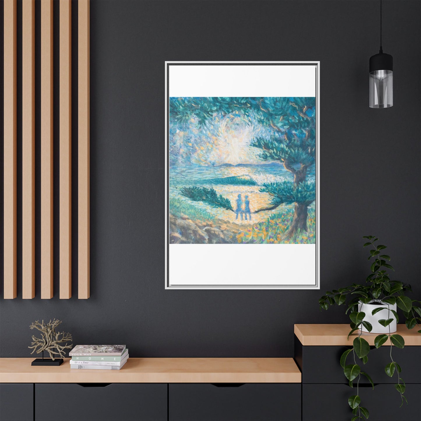 Matte Canvas, Framed (Multi-color)