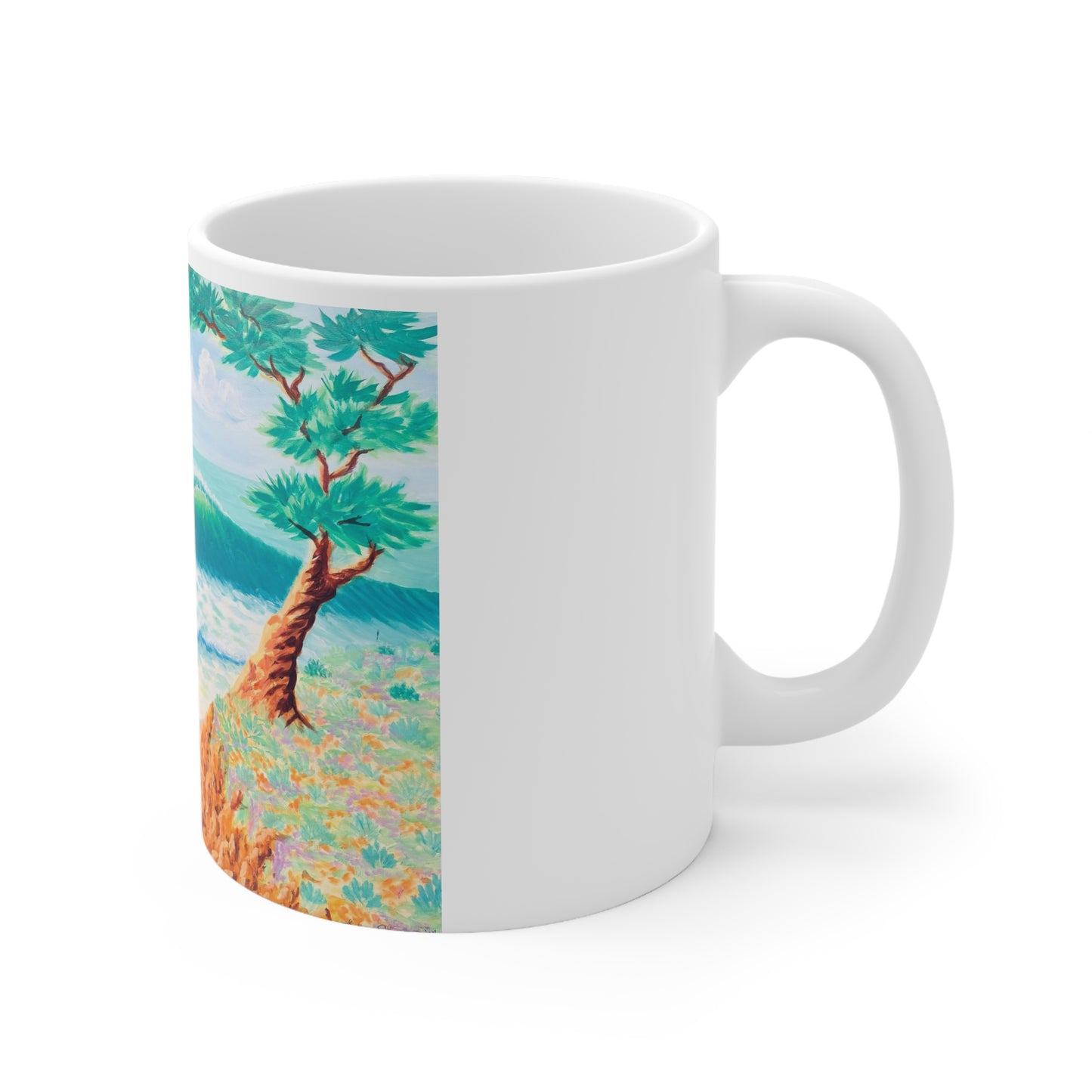 White Ceramic Mug, 11oz