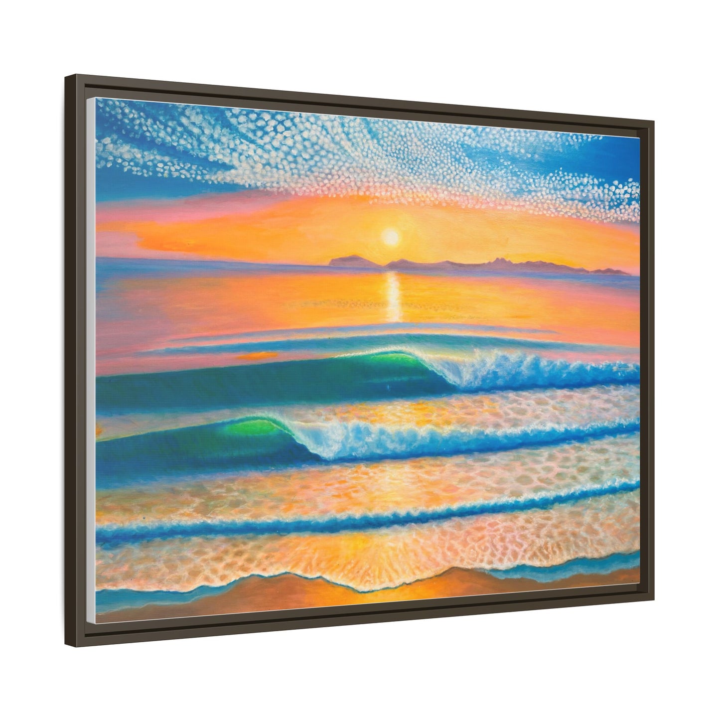 Matte Canvas, Thalia Street, Framed (Multi-color)