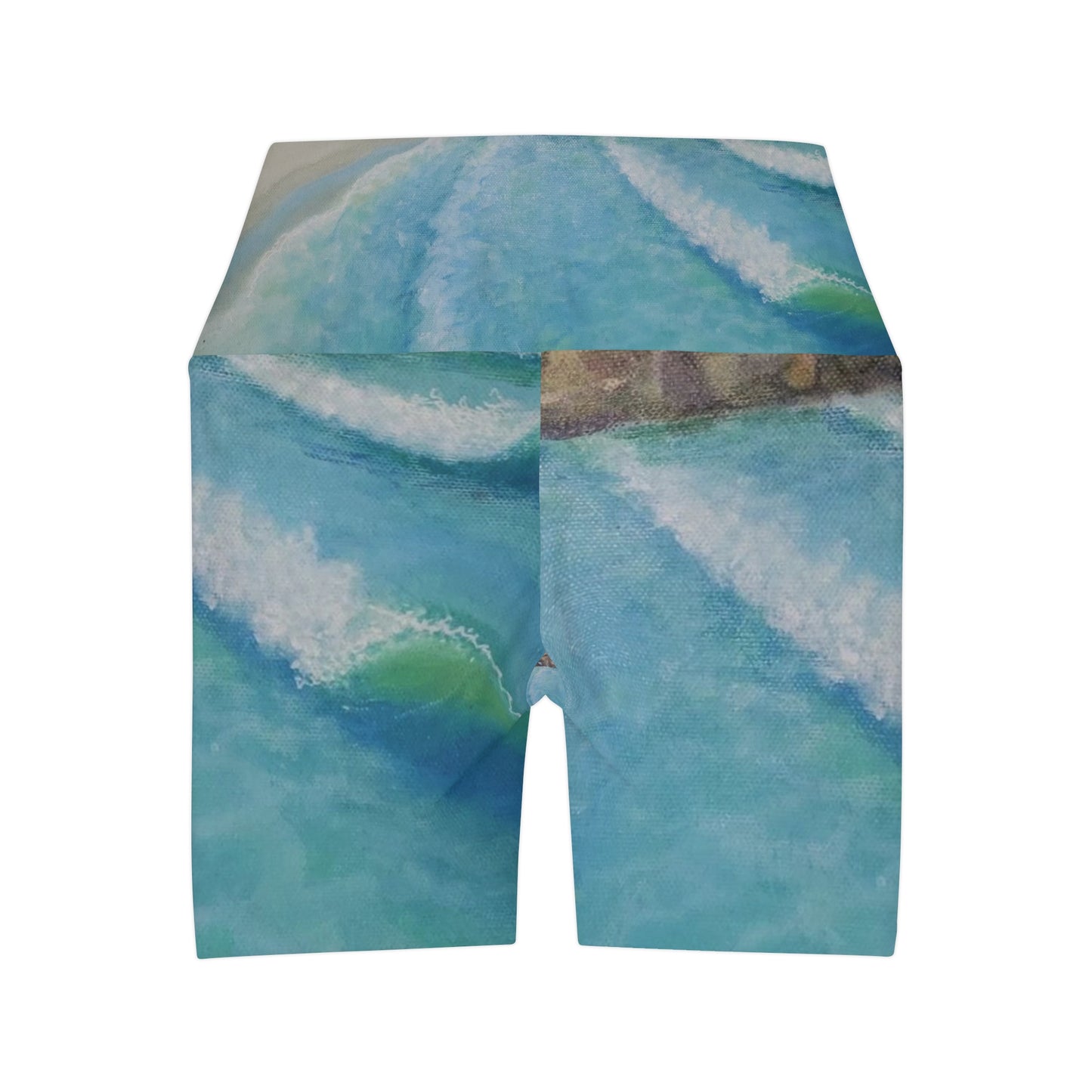 High Waisted Yoga Shorts (AOP)