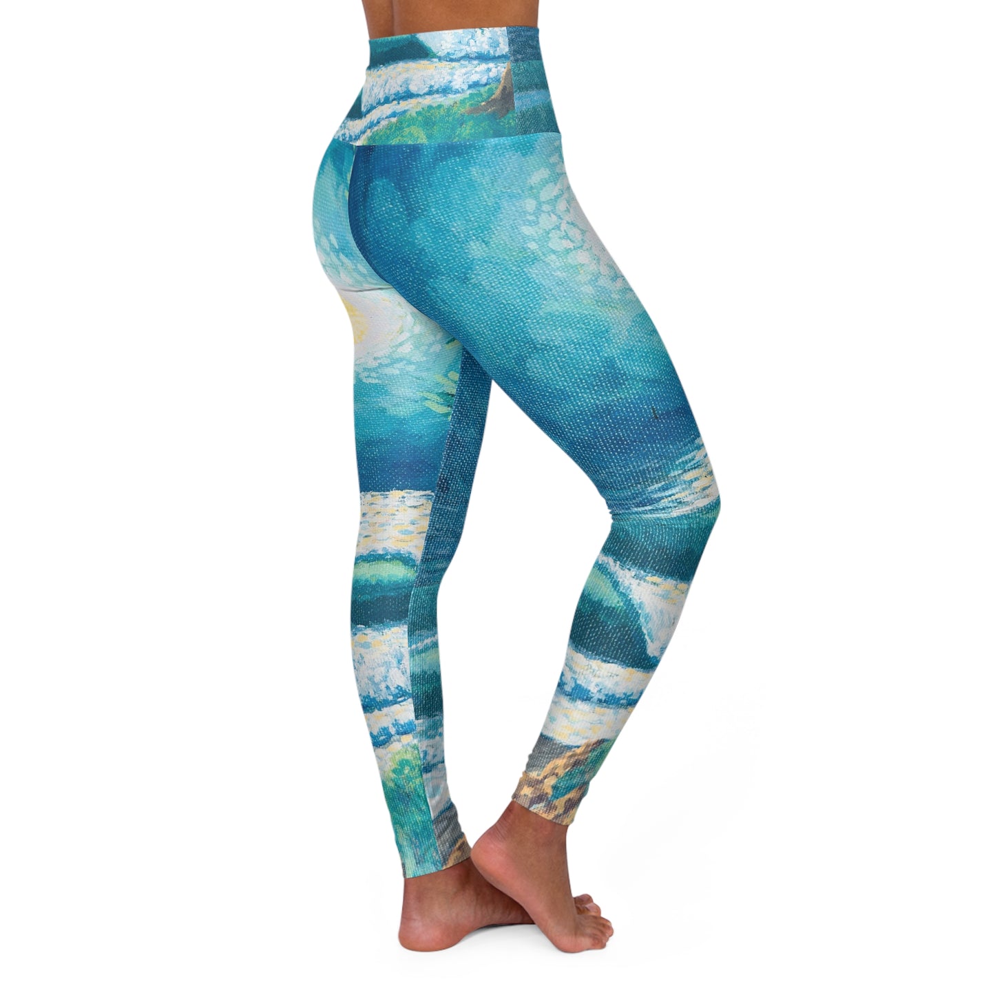 High Waisted Yoga Leggings (AOP)