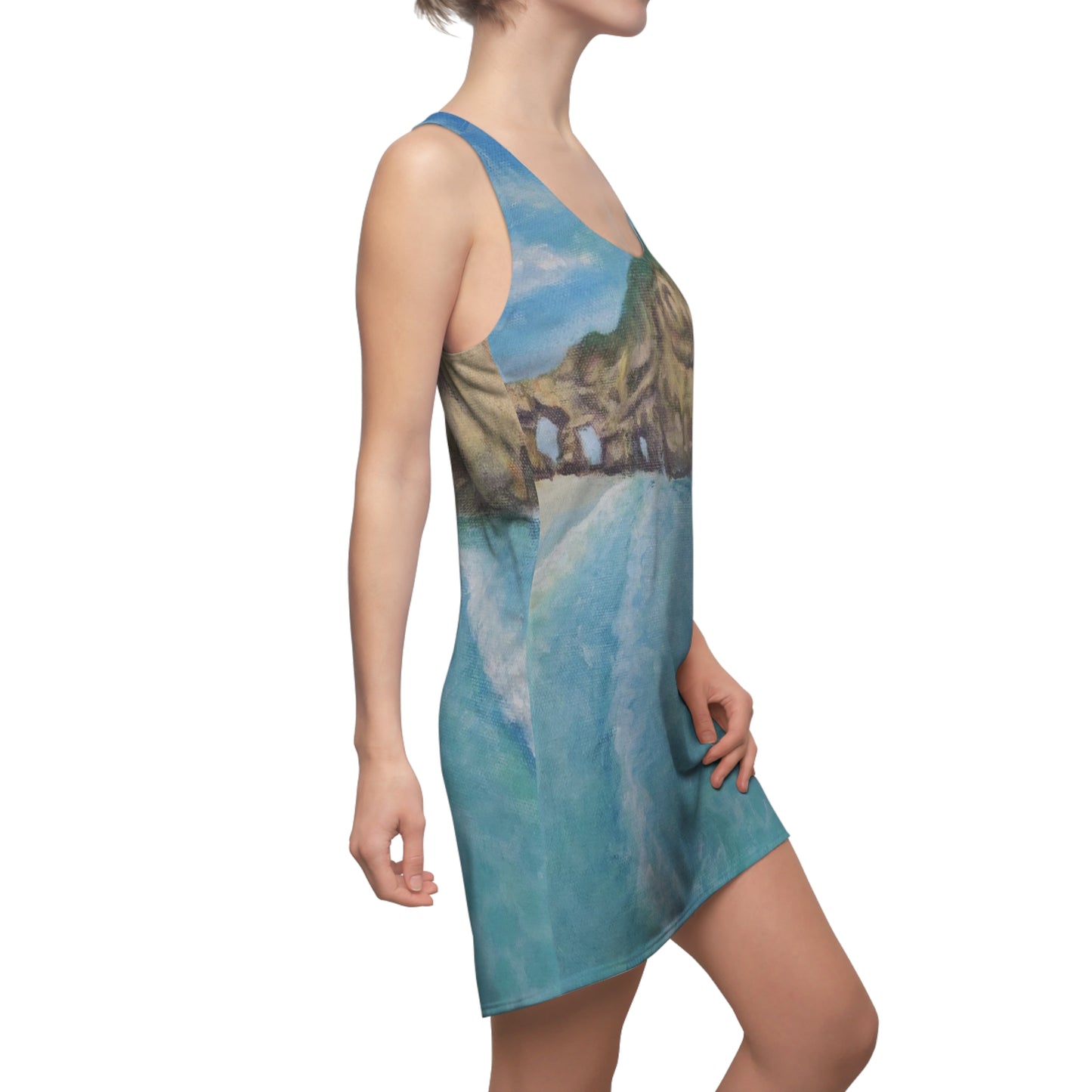 Women's Cut & Sew Racerback Dress (AOP)