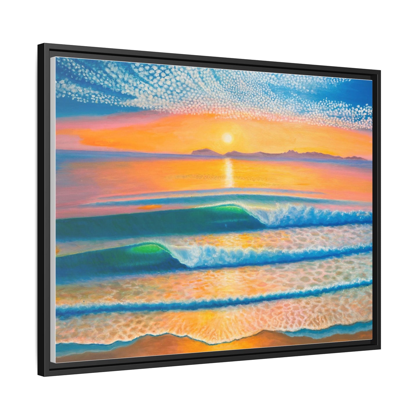Matte Canvas, Thalia Street, Framed (Multi-color)