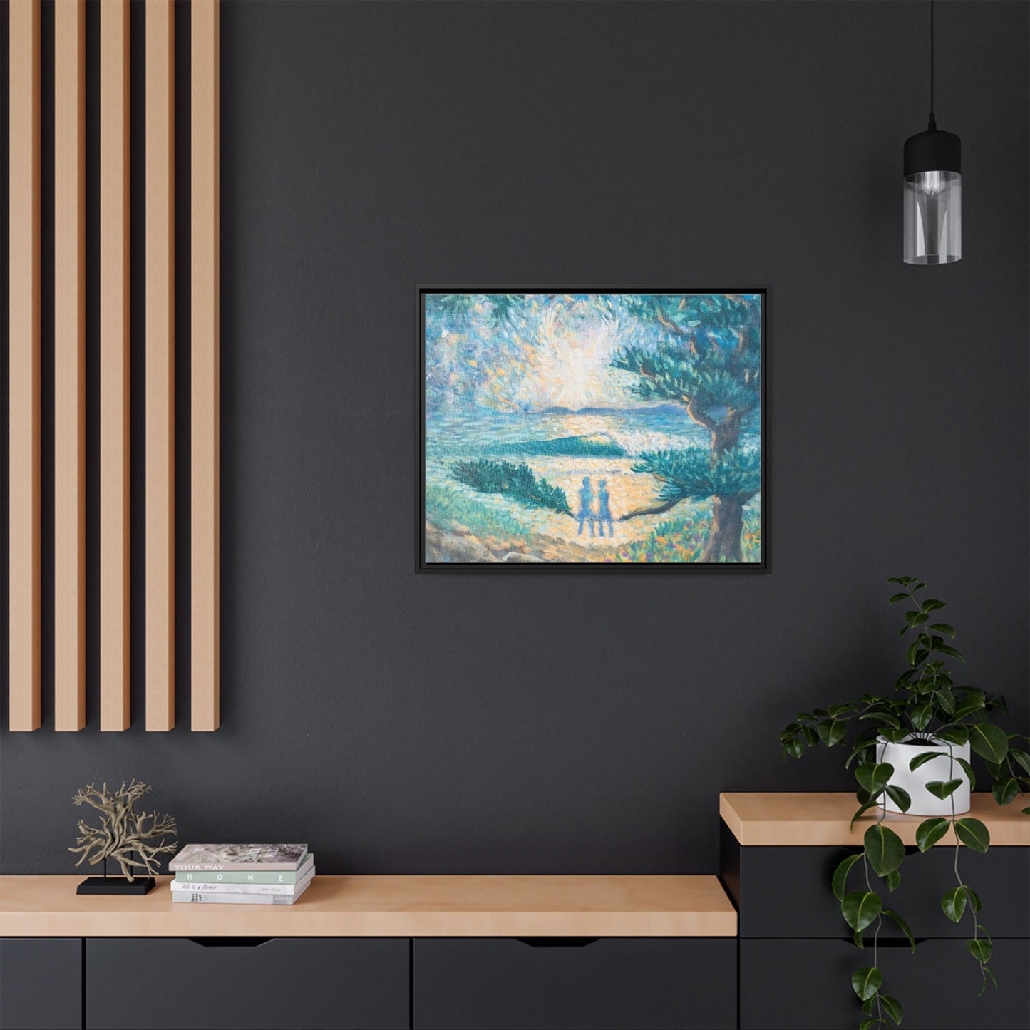 Matte Canvas, Framed (Multi-color)