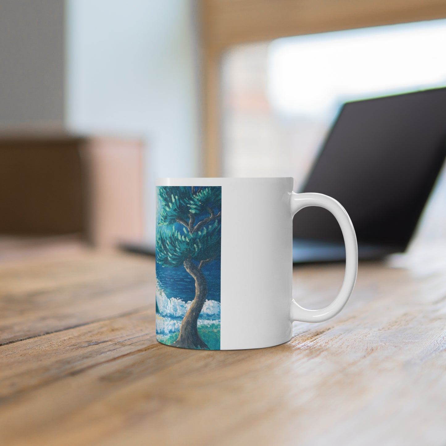 White Ceramic Mug, 11oz