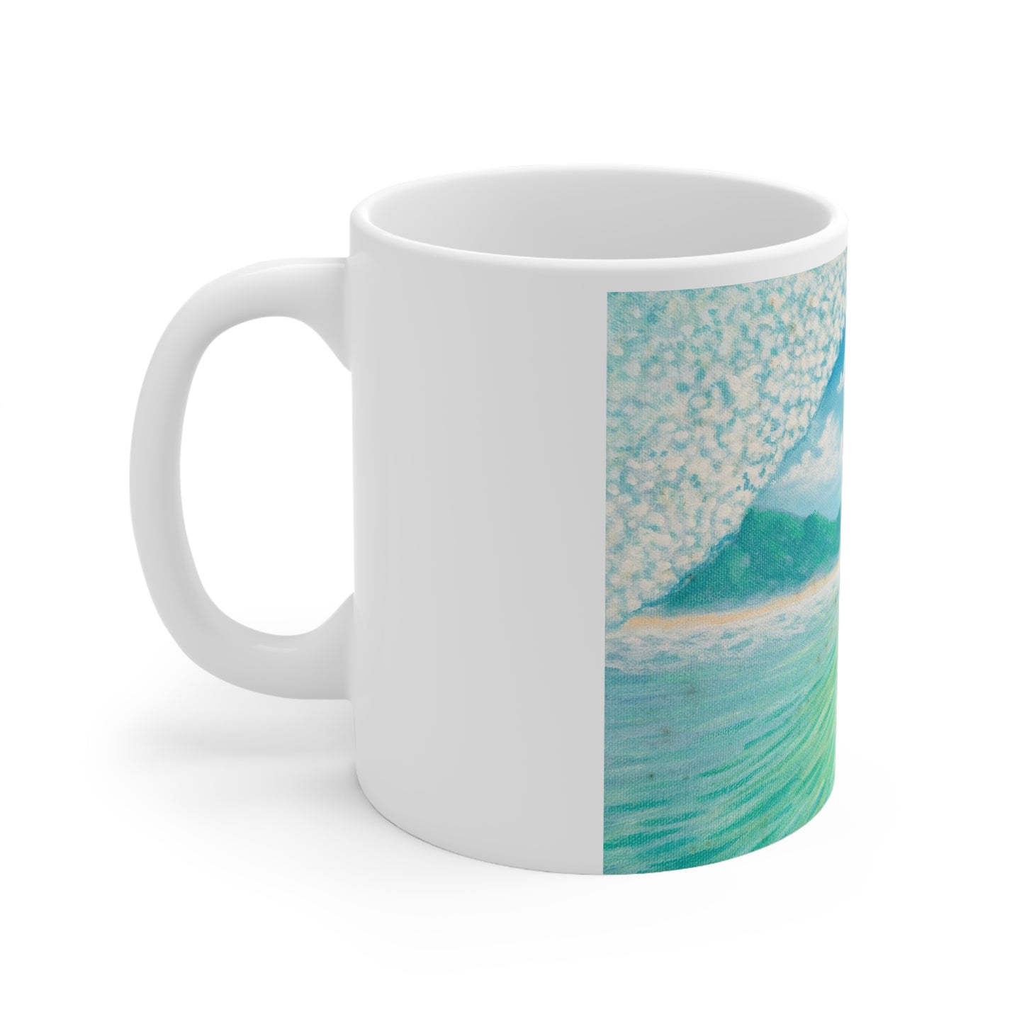 White Ceramic Mug, 11oz
