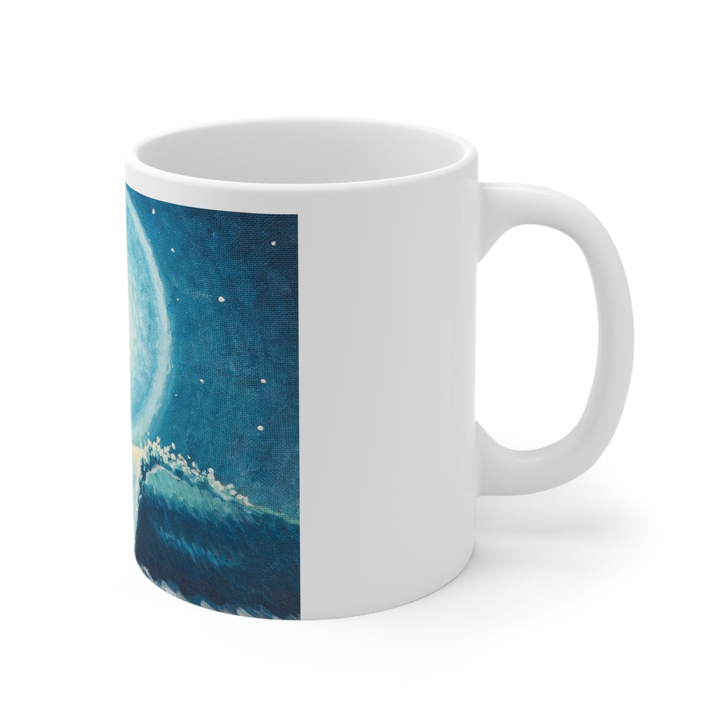 White Ceramic Mug, 11oz