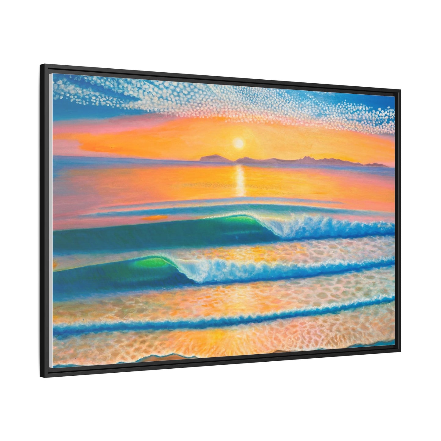 Matte Canvas, Thalia Street, Framed (Multi-color)