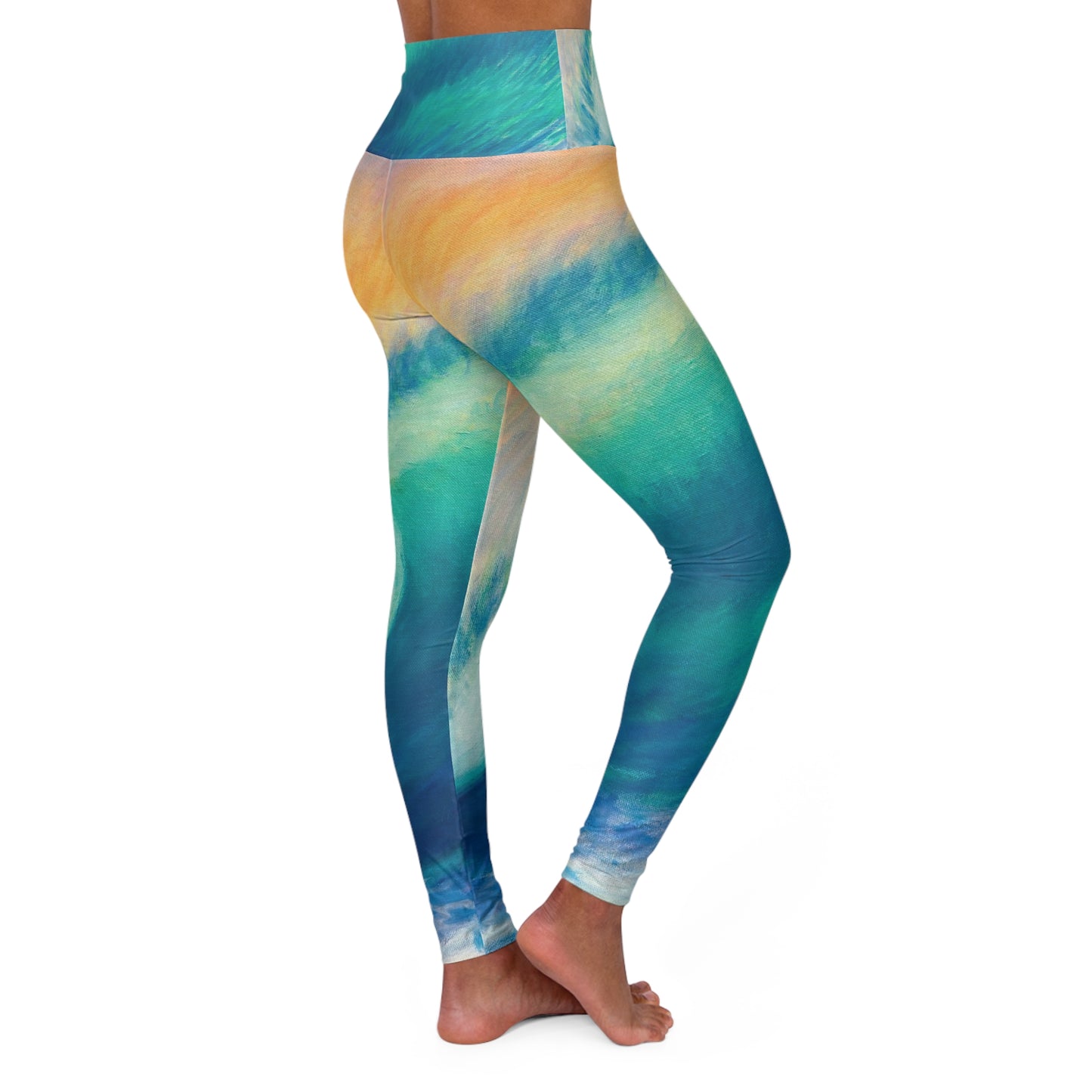 High Waisted Yoga Leggings (AOP)