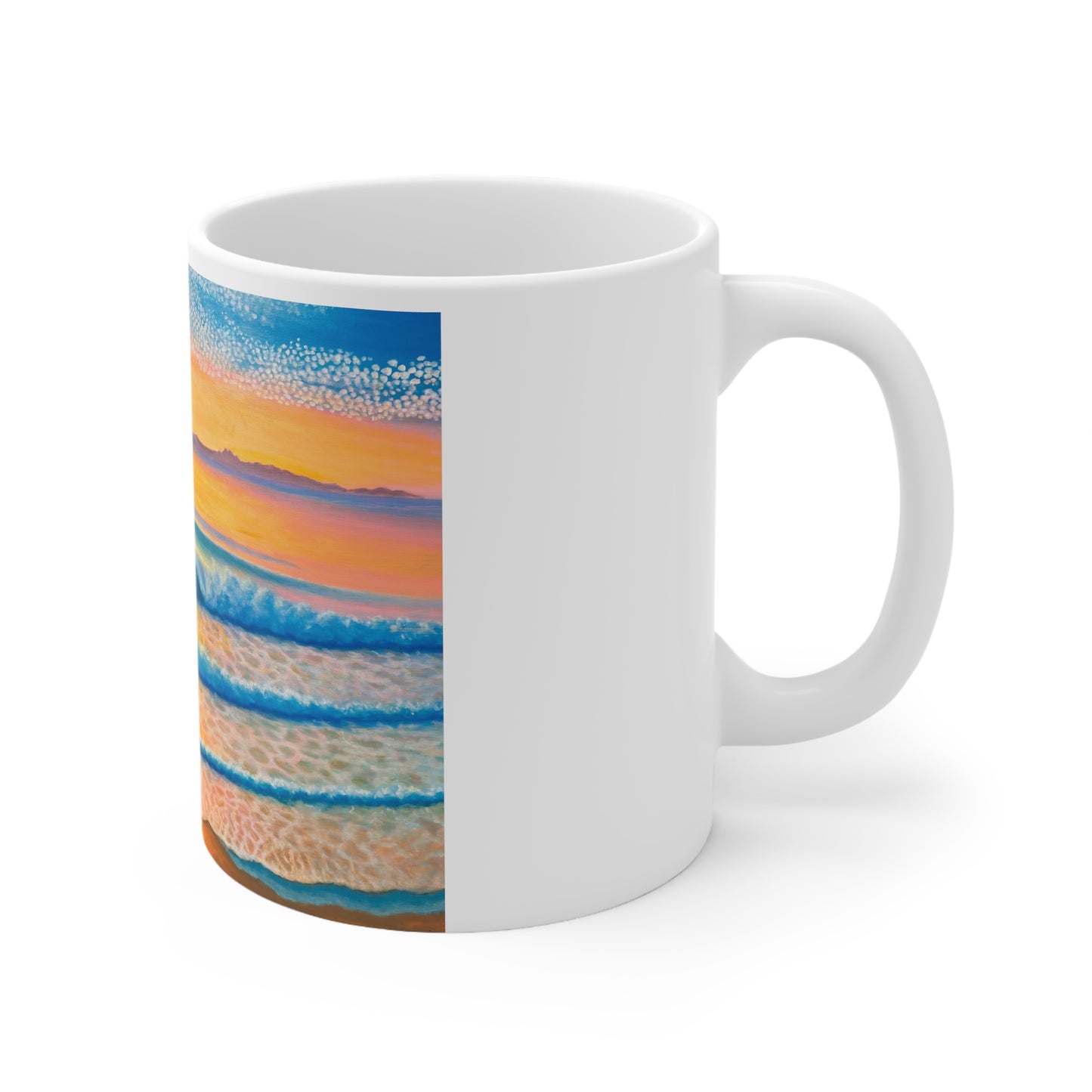White Ceramic Mug, 11oz