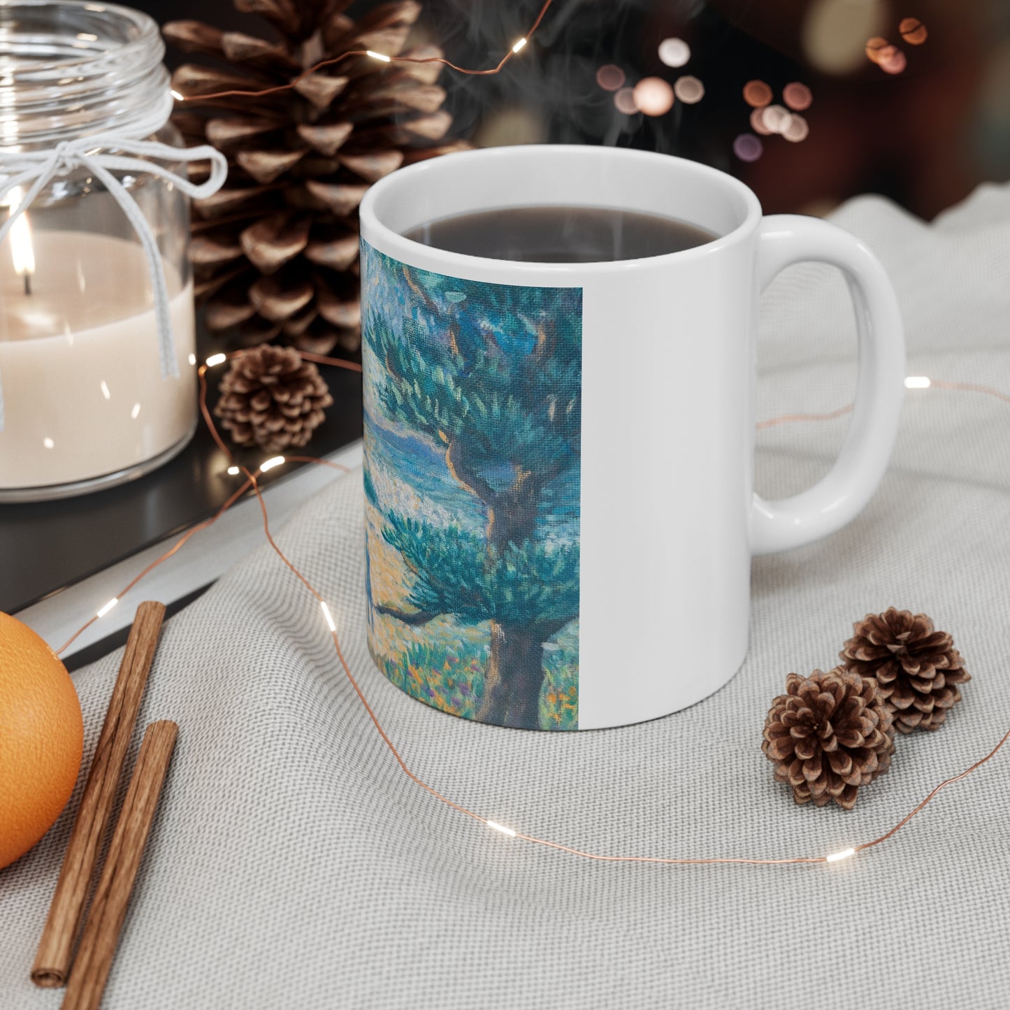 White Ceramic Mug, 11oz