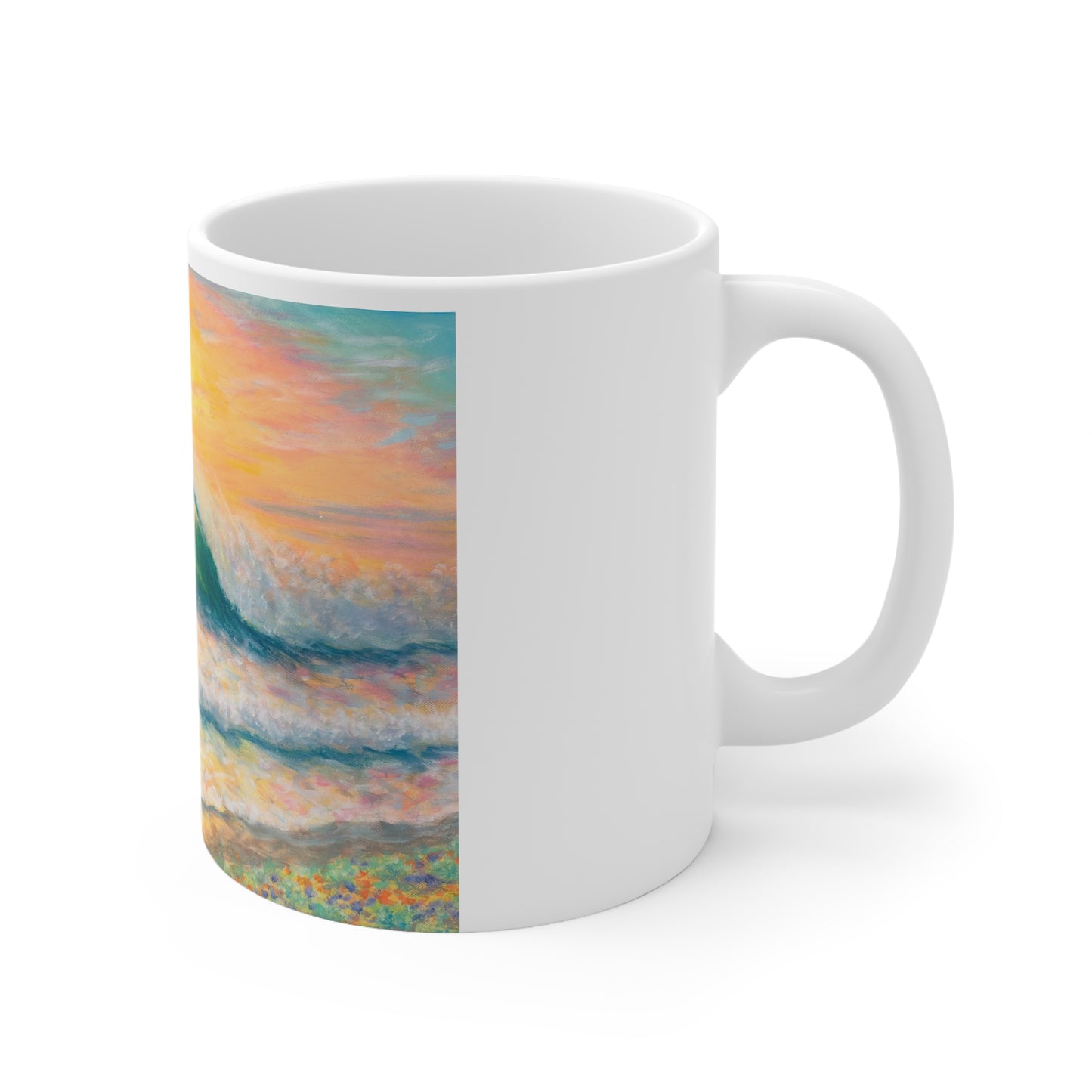 White Ceramic Mug, 11oz