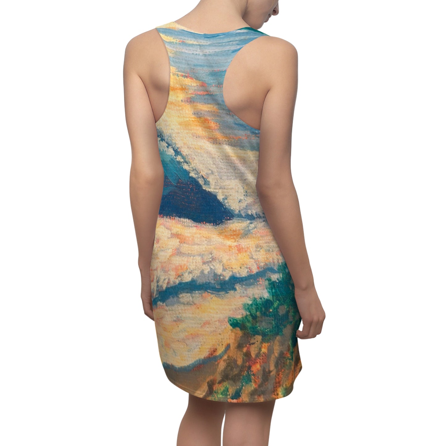 Women's Cut & Sew Racerback Dress (AOP)