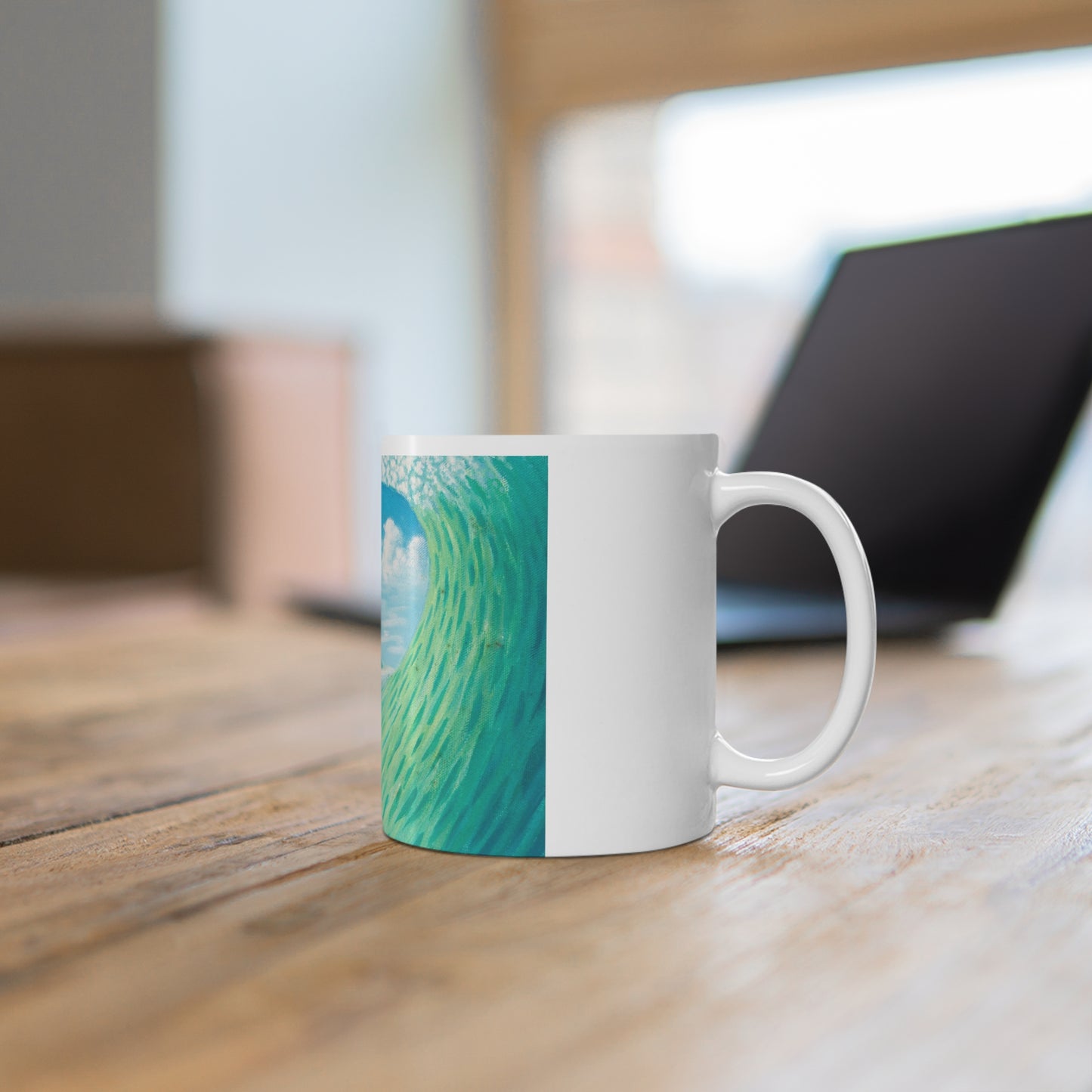 White Ceramic Mug, 11oz