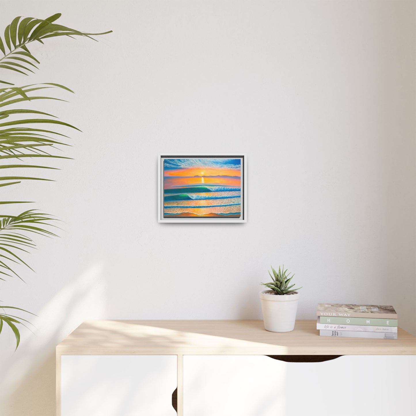 Matte Canvas, Thalia Street, Framed (Multi-color)
