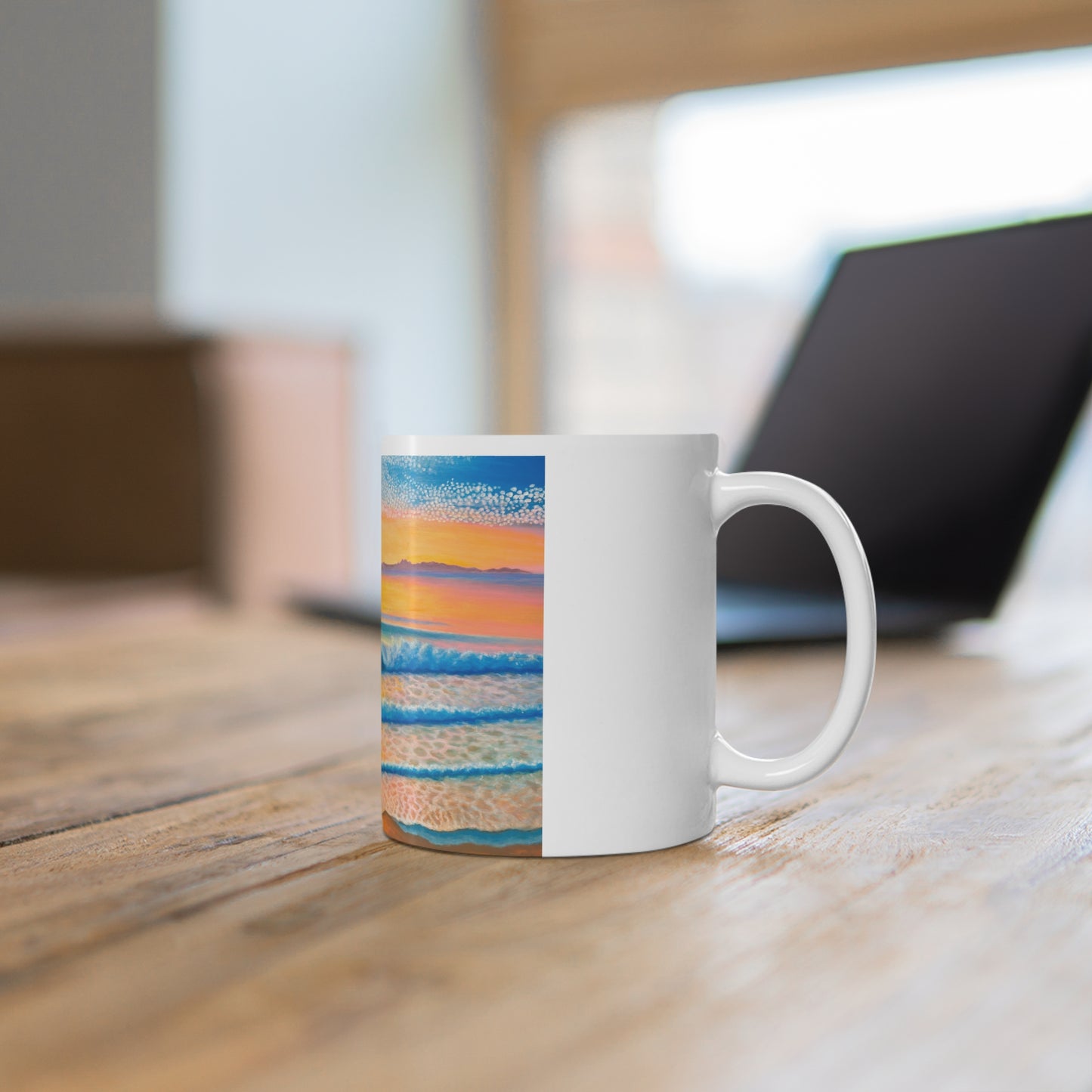 White Ceramic Mug, 11oz