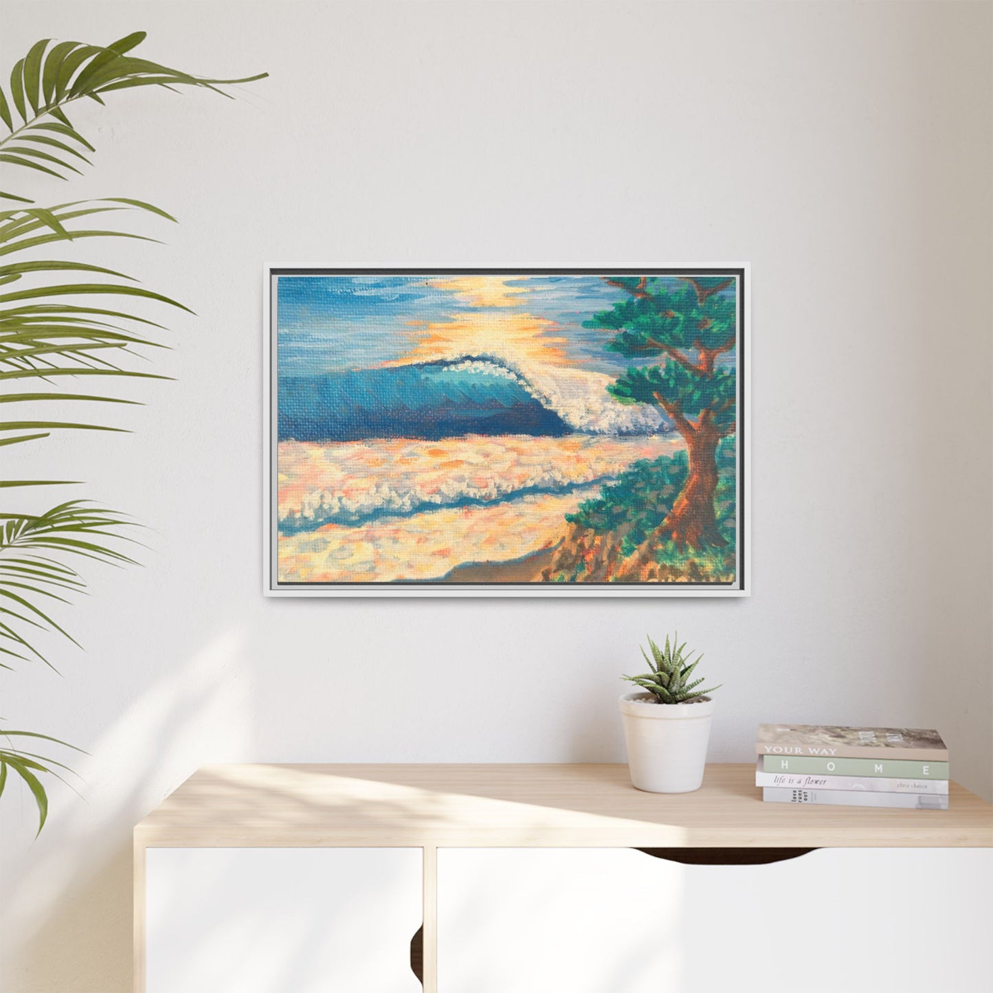 Matte Canvas, Framed (Multi-color)