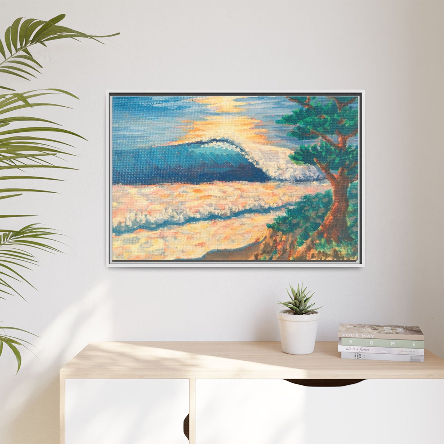 Matte Canvas, Framed (Multi-color)