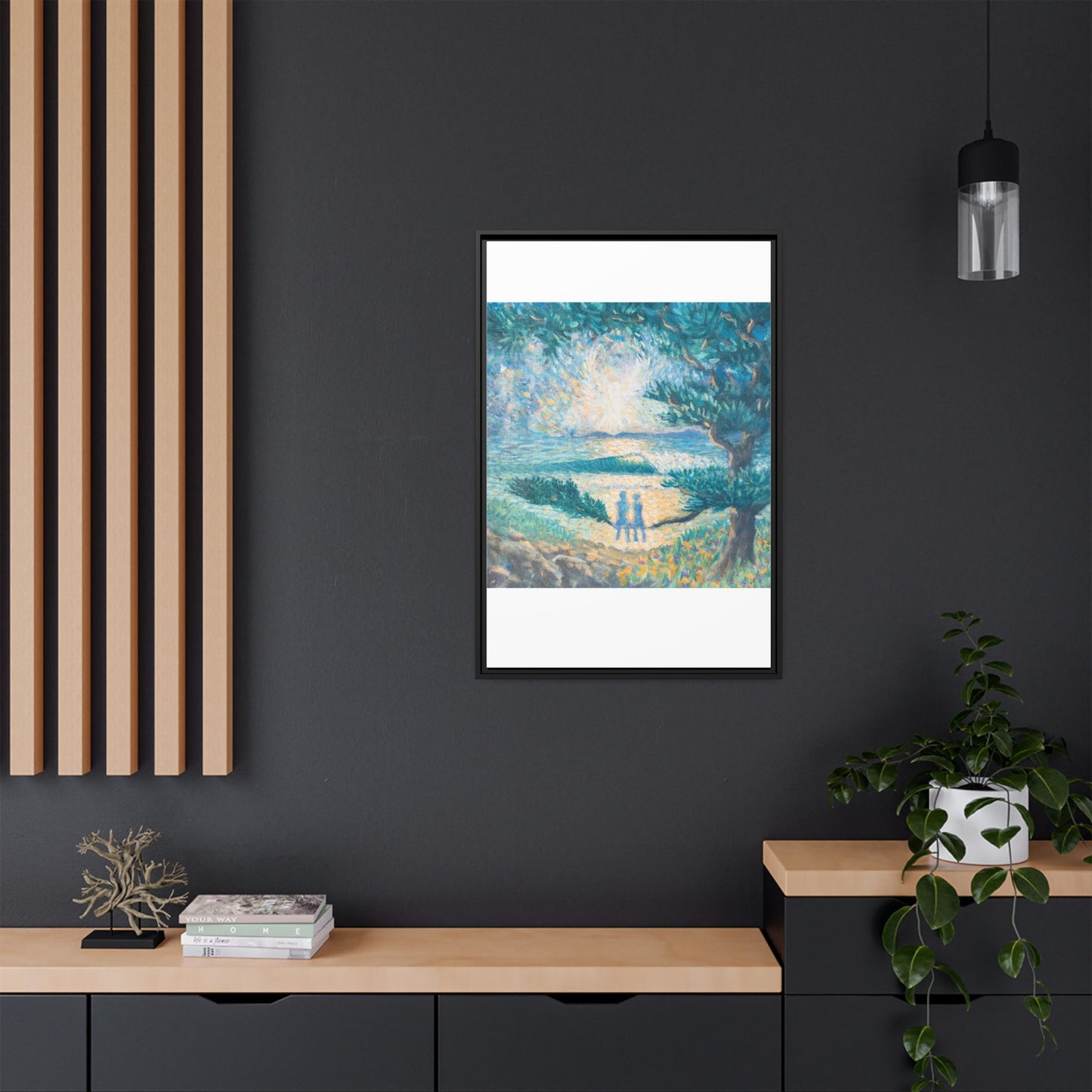 Matte Canvas, Framed (Multi-color)