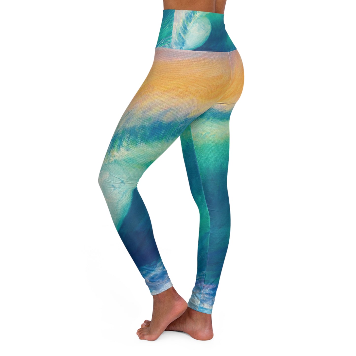 High Waisted Yoga Leggings (AOP)