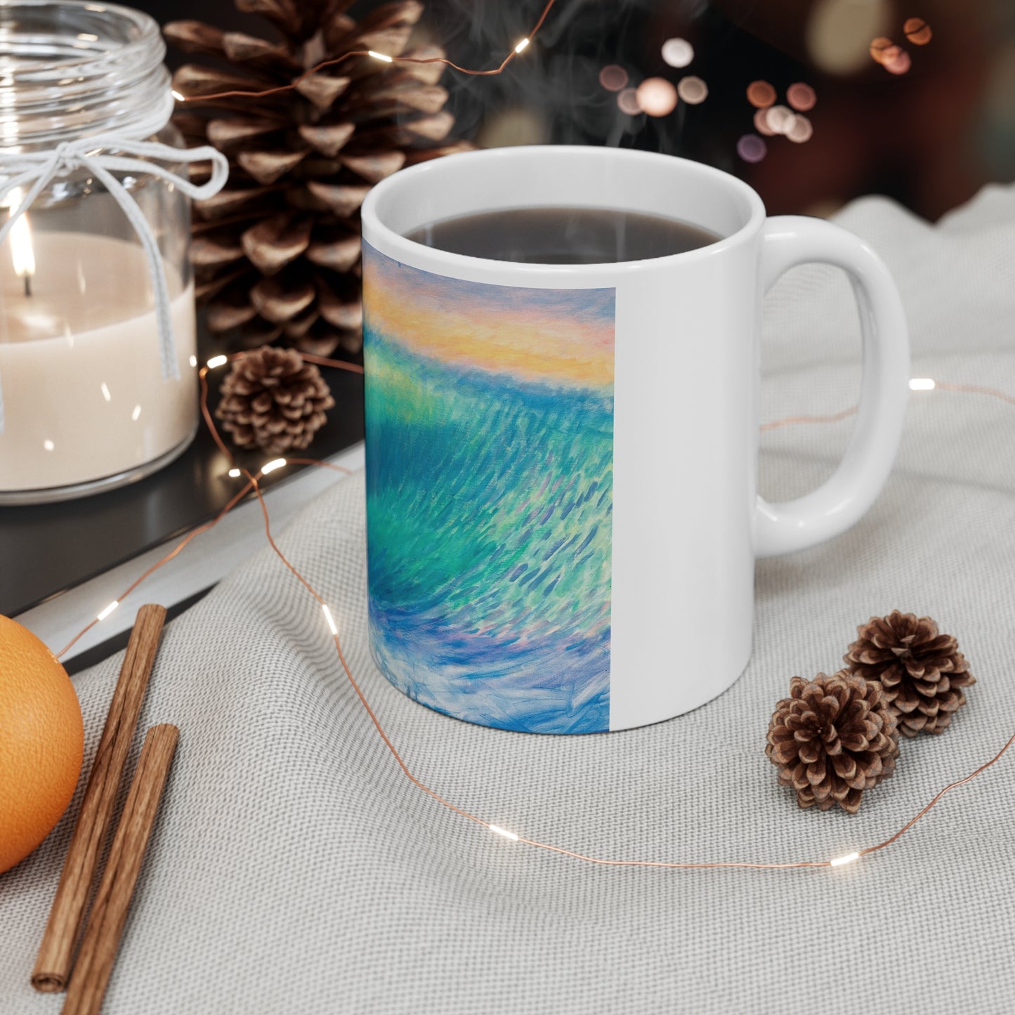 White Ceramic Mug, 11oz