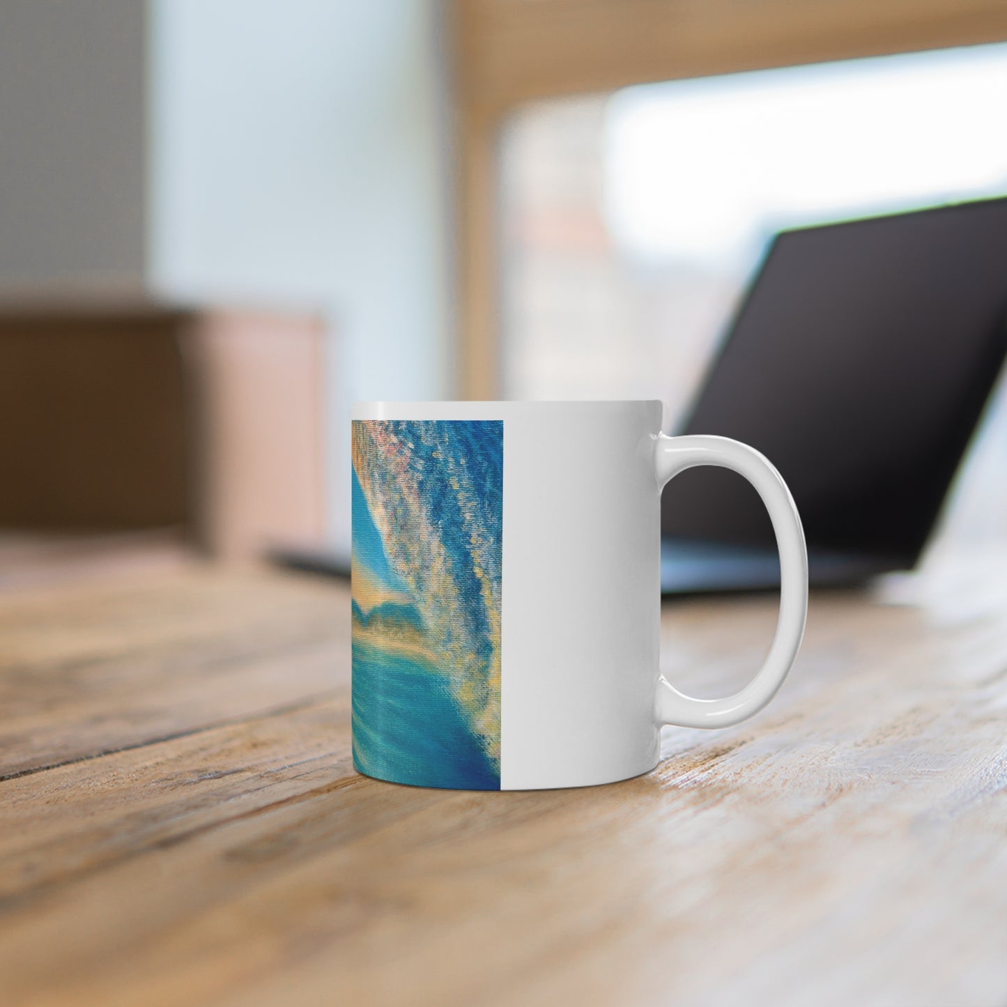 White Ceramic Mug, 11oz