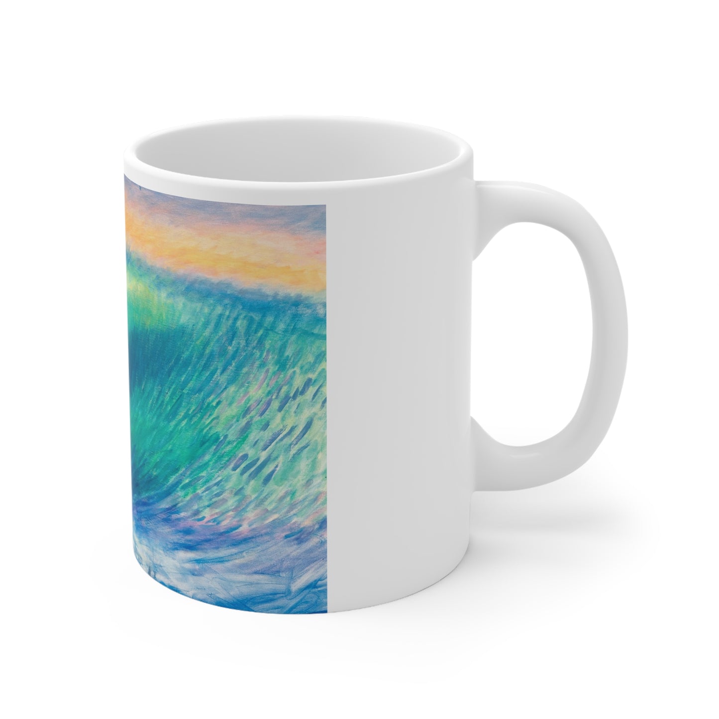White Ceramic Mug, 11oz